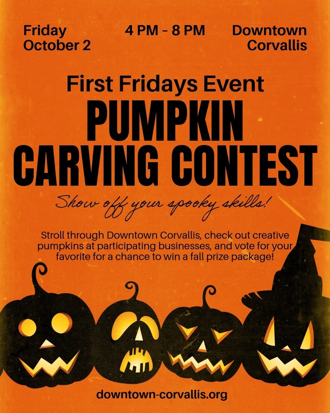 First Friday Pumpkin Carving Contest