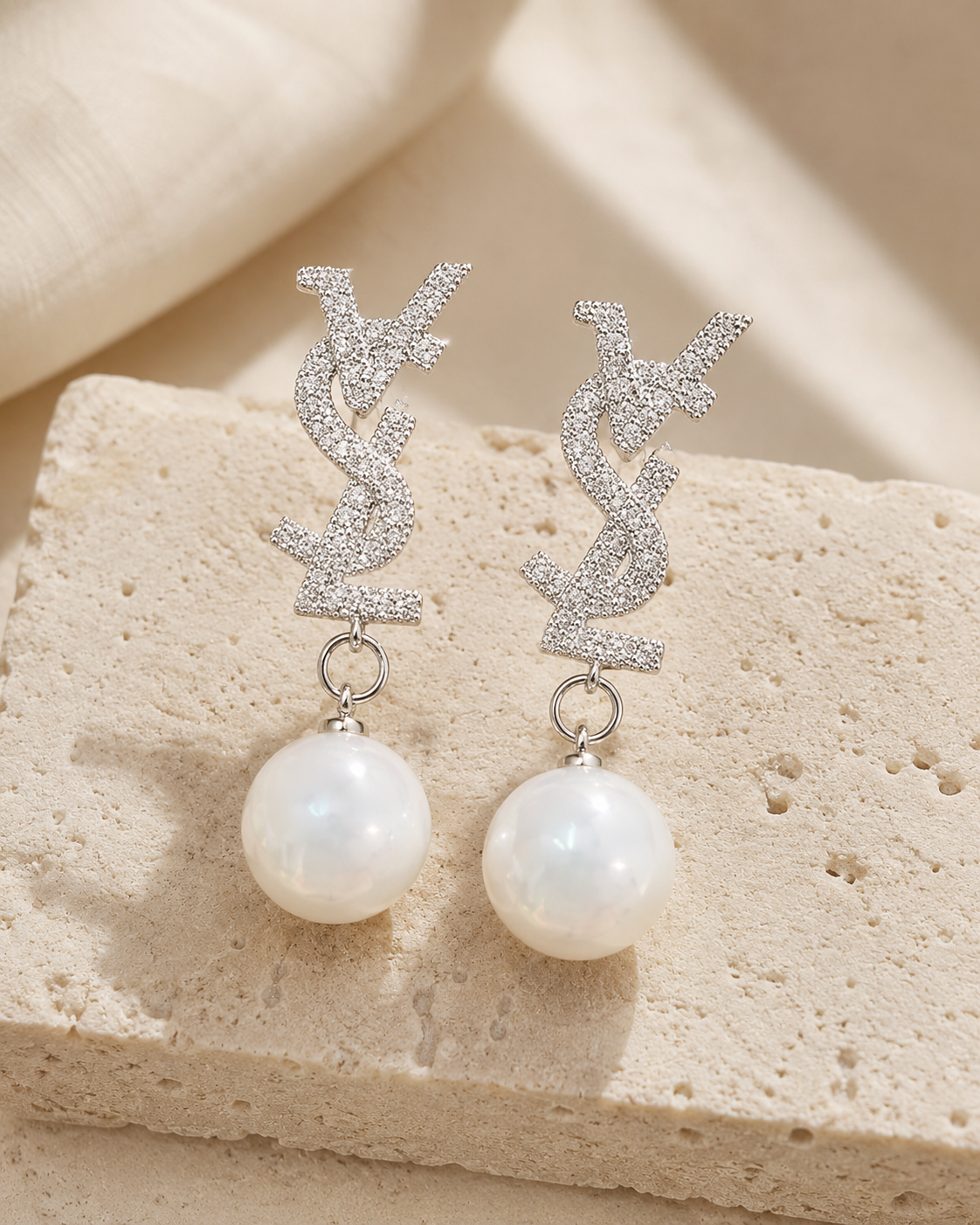 VSL Pearl Drop Earrings