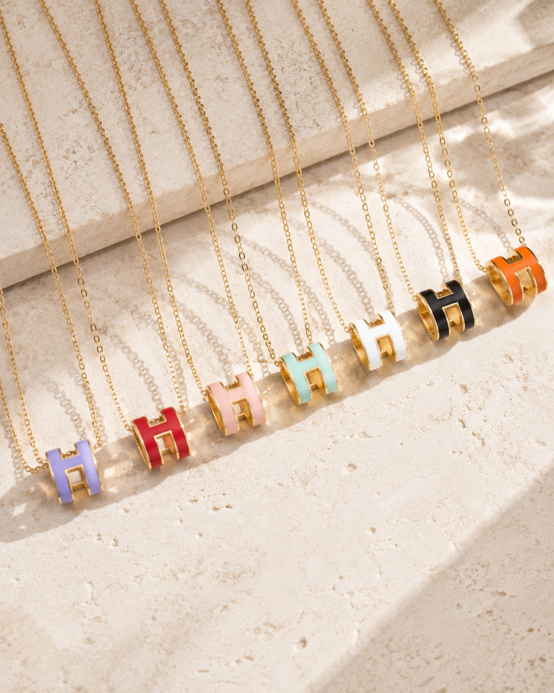H Huggie Pop Pendant Necklace Group Shot.png