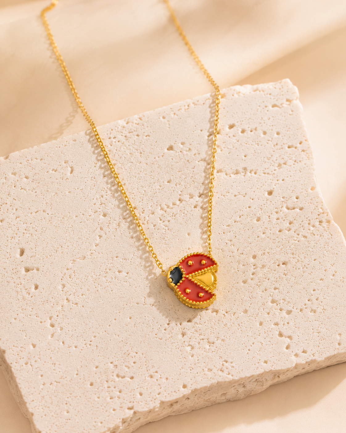 Ladybug Lucky Spring Necklace