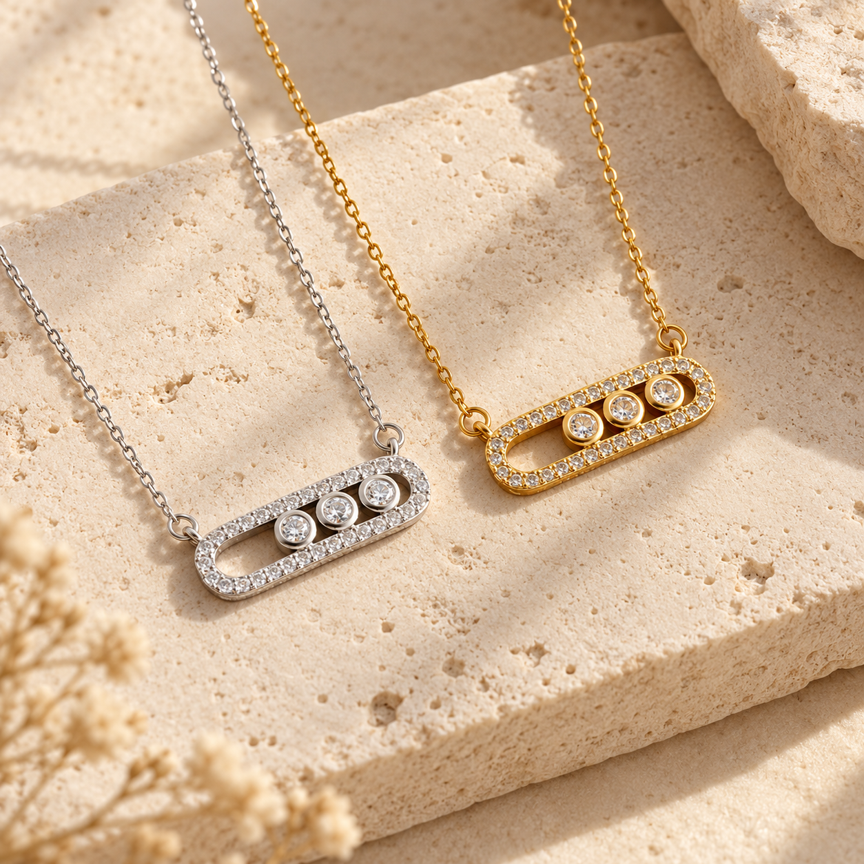 Messy Move Pendant Necklace