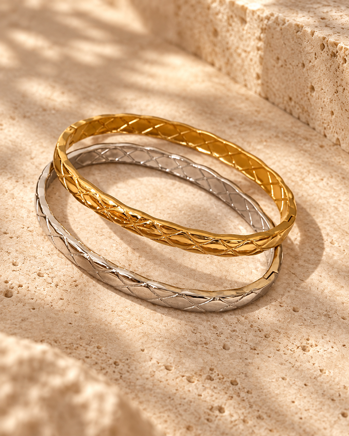 Quilted Classic Crush Bangle