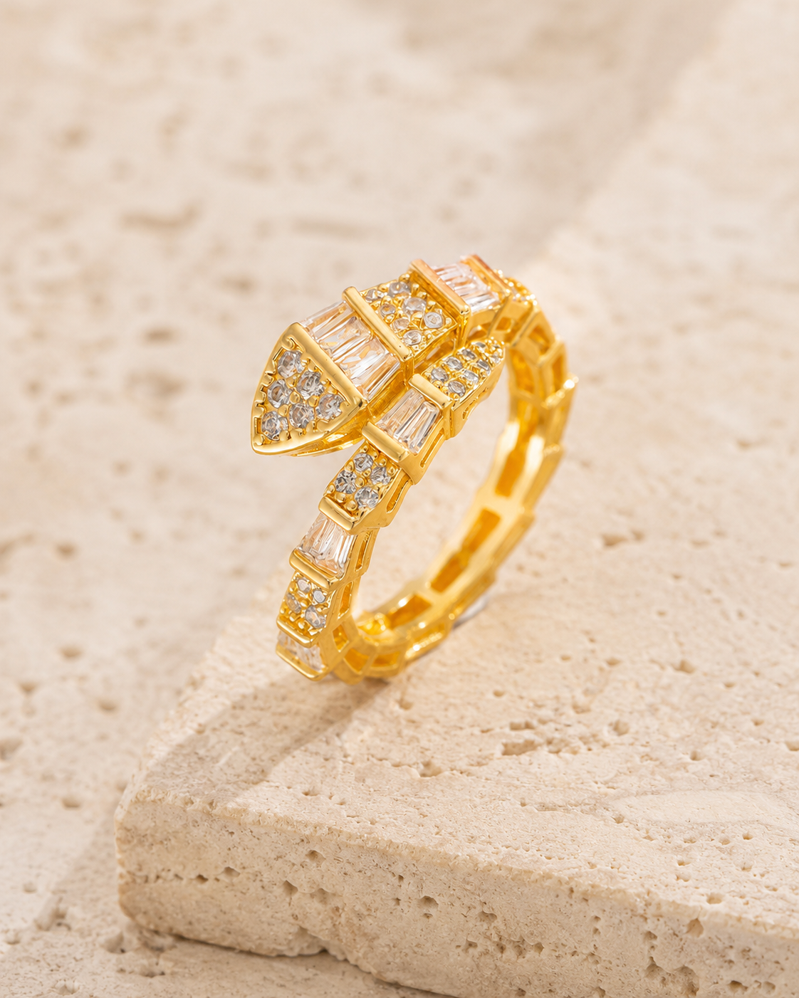 Serpenti Wrap Ring Gold