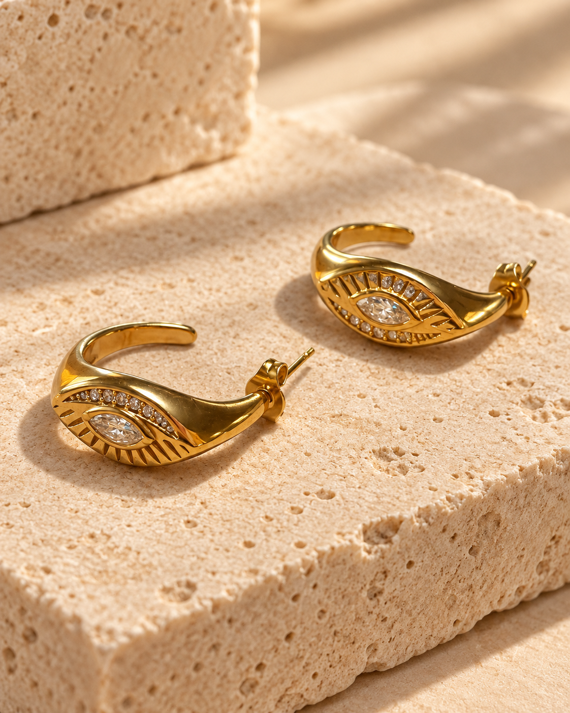 Evil Eye Hoop Earrings