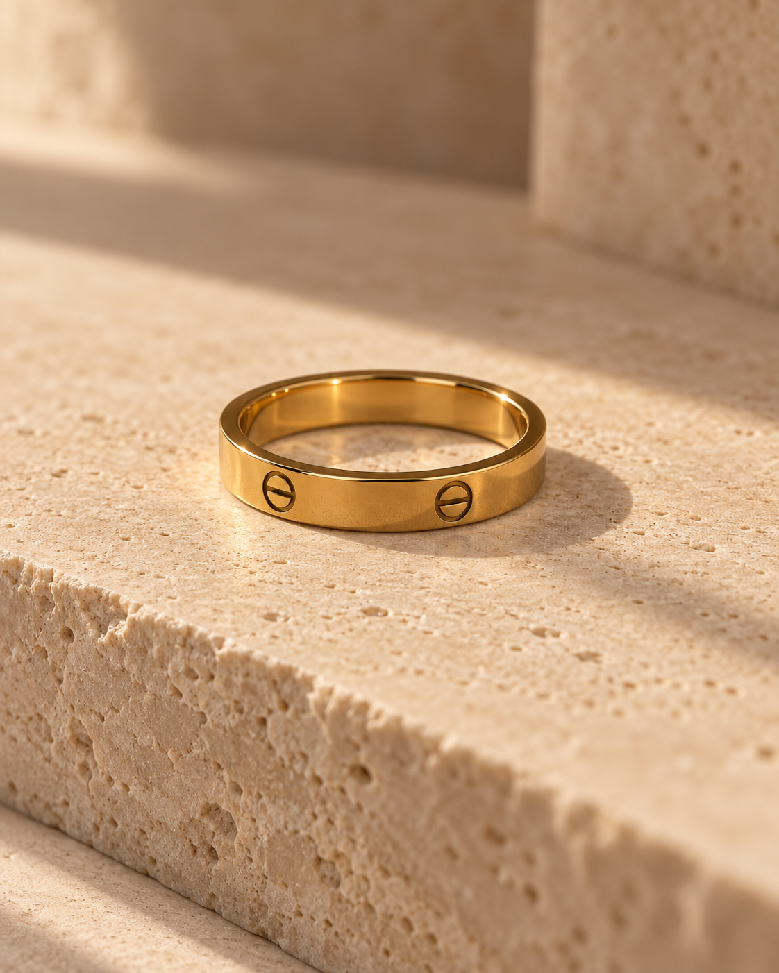 Love Negative Gold Ring