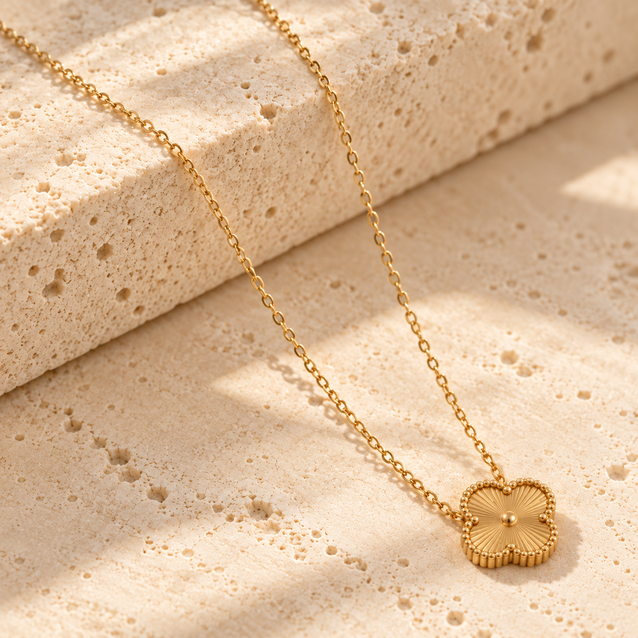 Four Leaf Clover Gold Necklace