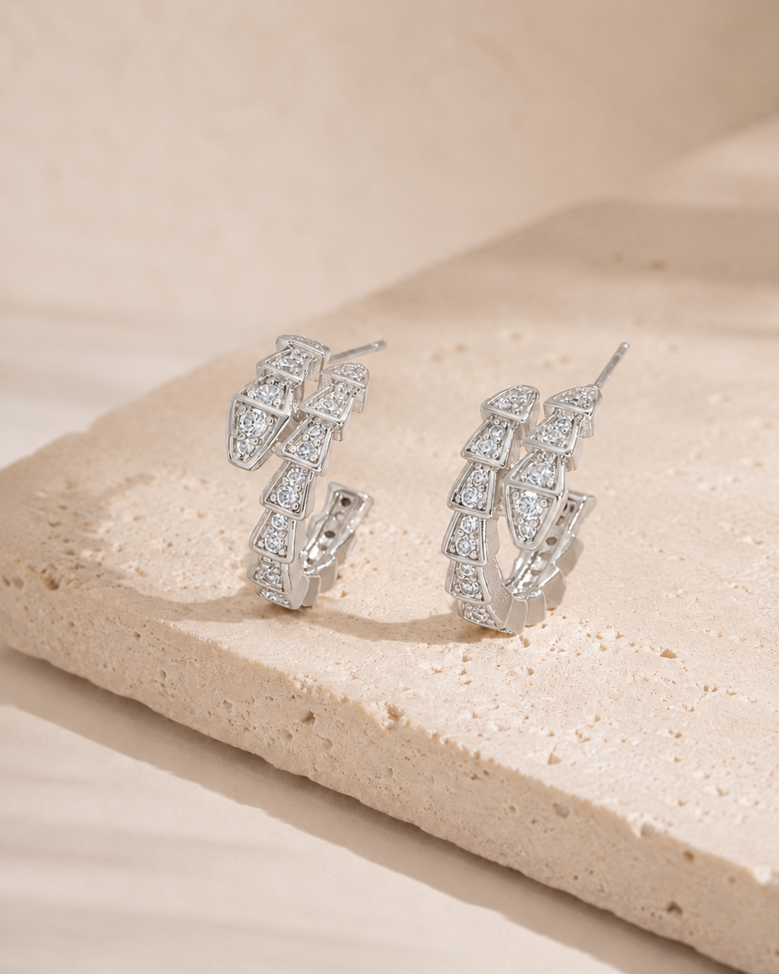 Serpenti Hoop Earrings