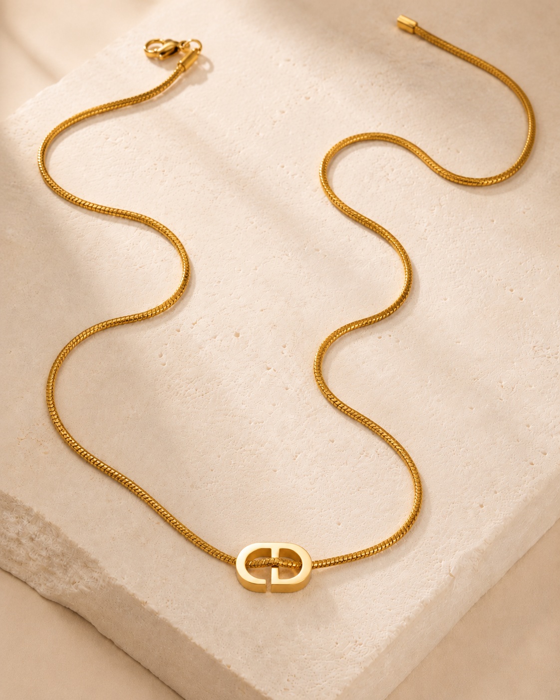 CD Classic Snake Chain Elegant Necklace