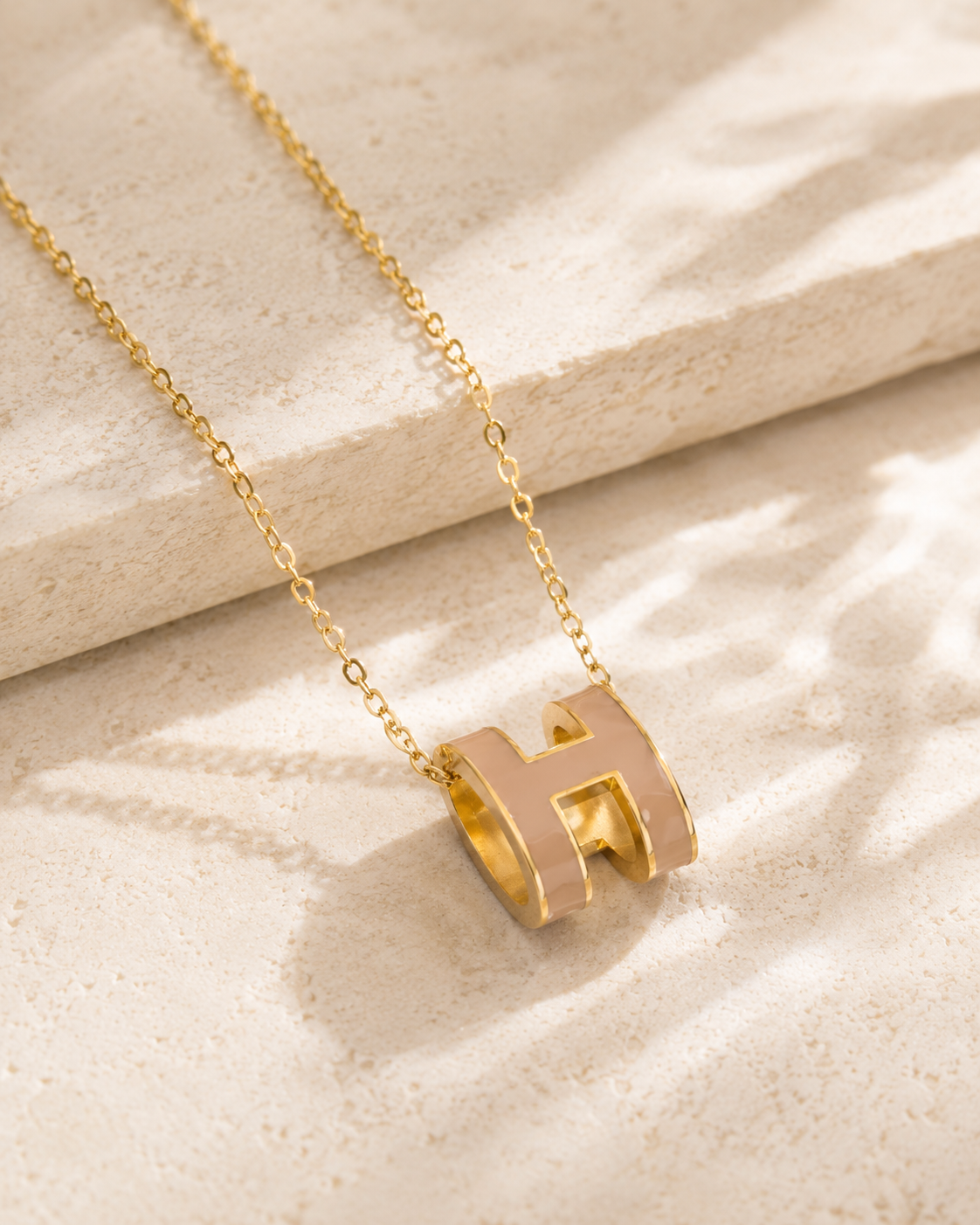 H Huggie Pop Pendant Necklace