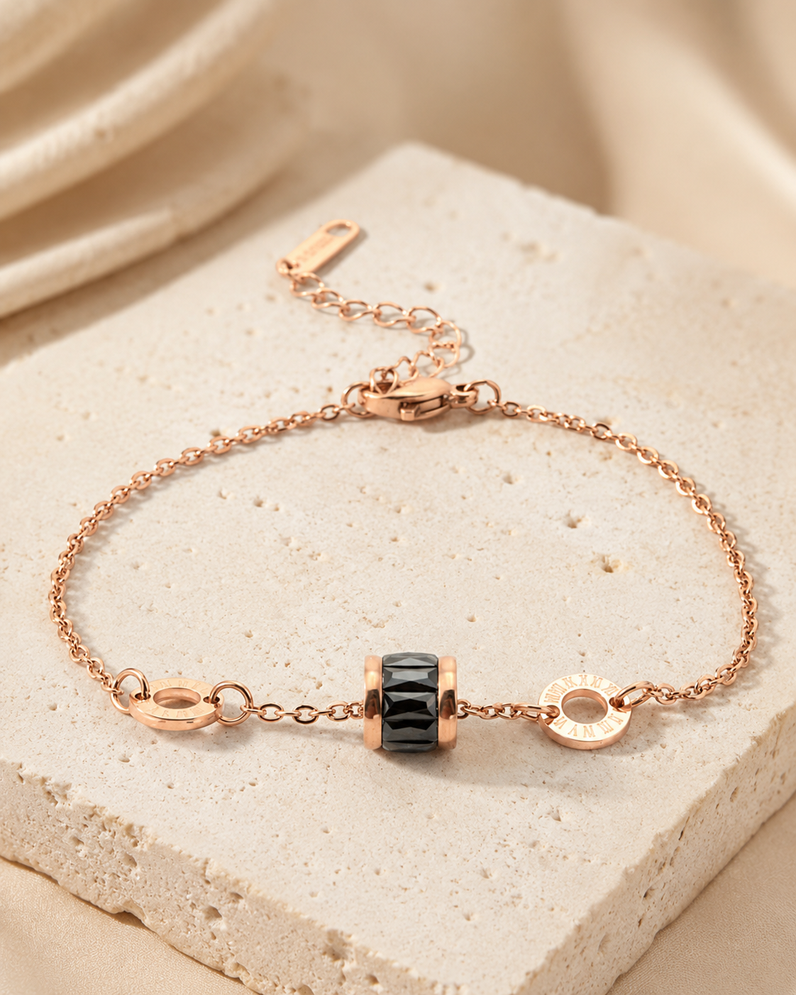 Roman Numeral Crystal Cylinder B.01 Pendant