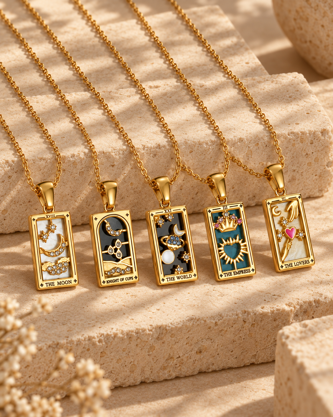 Tarot Card Pendant Necklace