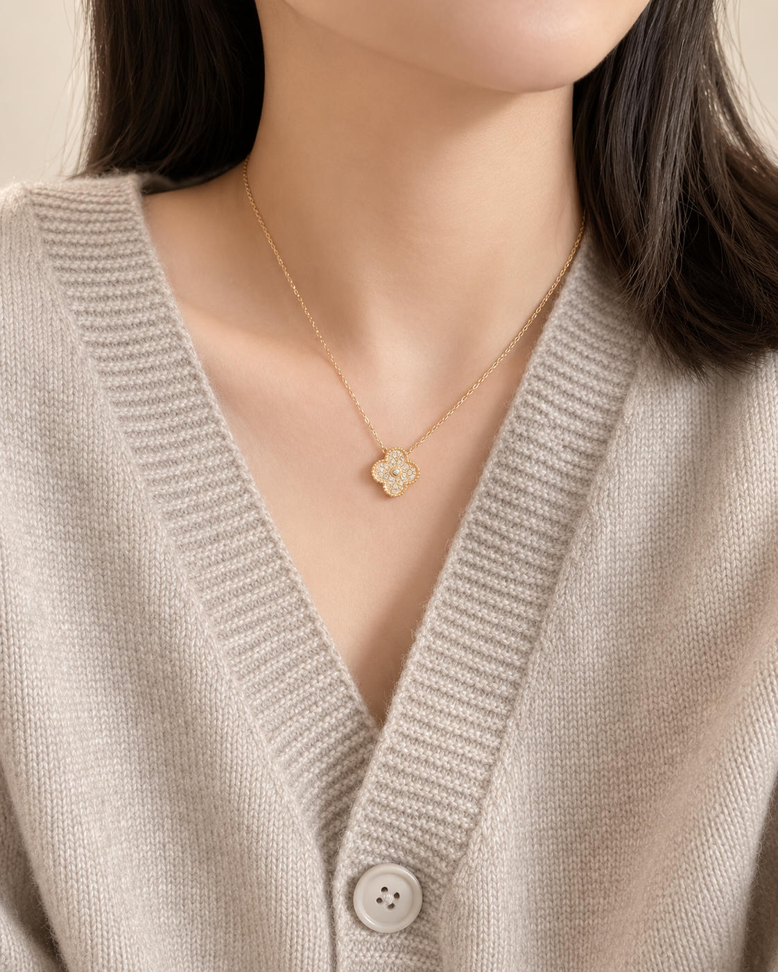 Four Leaf Clover Sparkle Necklace VCA.png