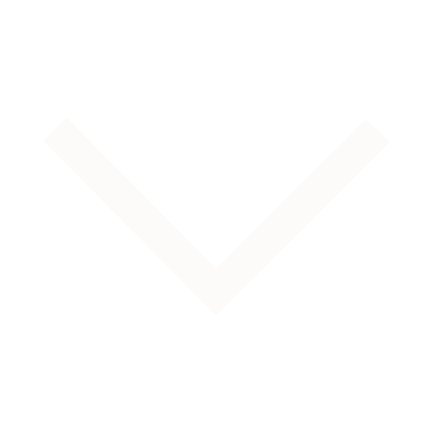A downward pointing chevron icon in black and white.
