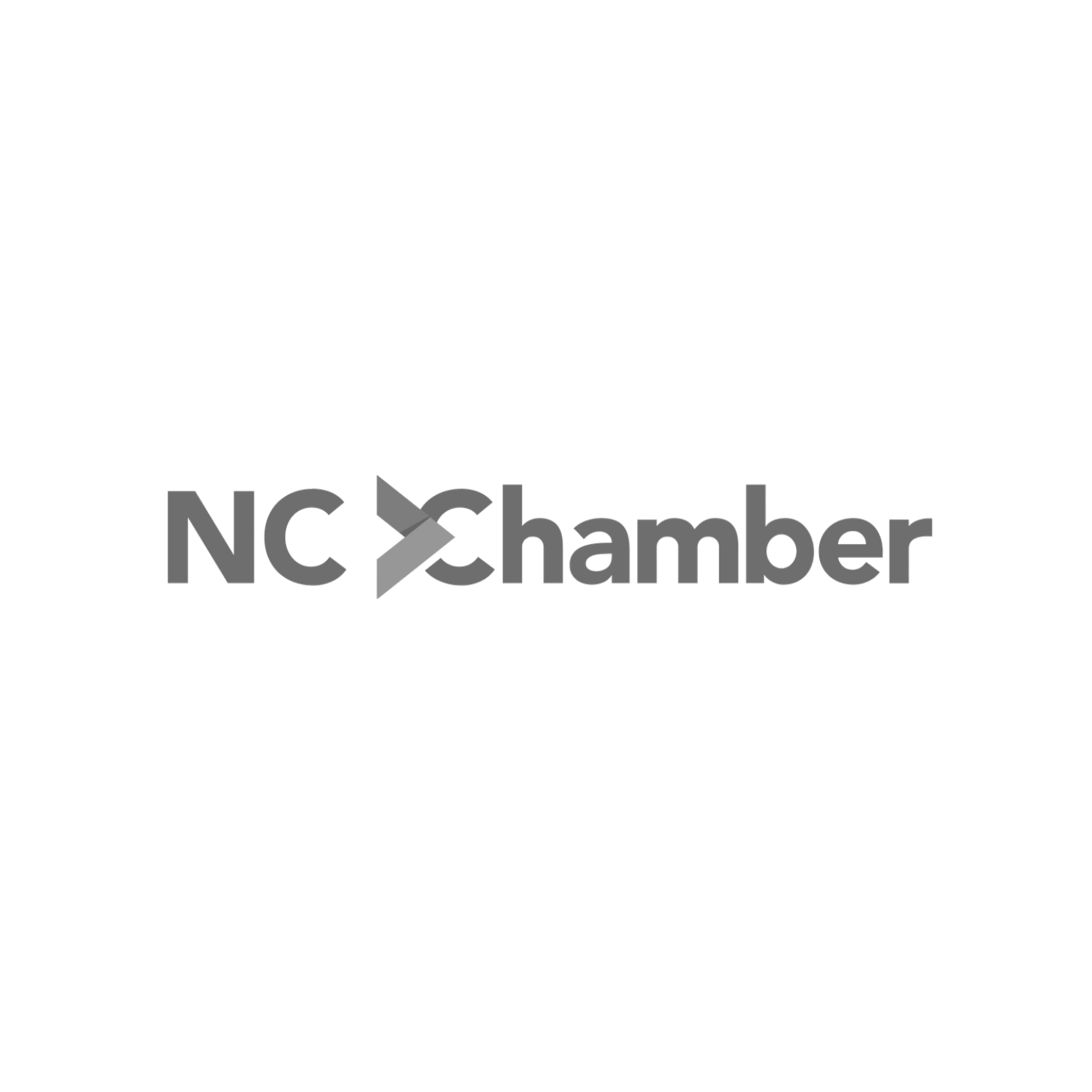 Logo of NC Chamber featuring a stylized arrow integrated into the letter 'X' with the text 'NC Chamber' in gray.