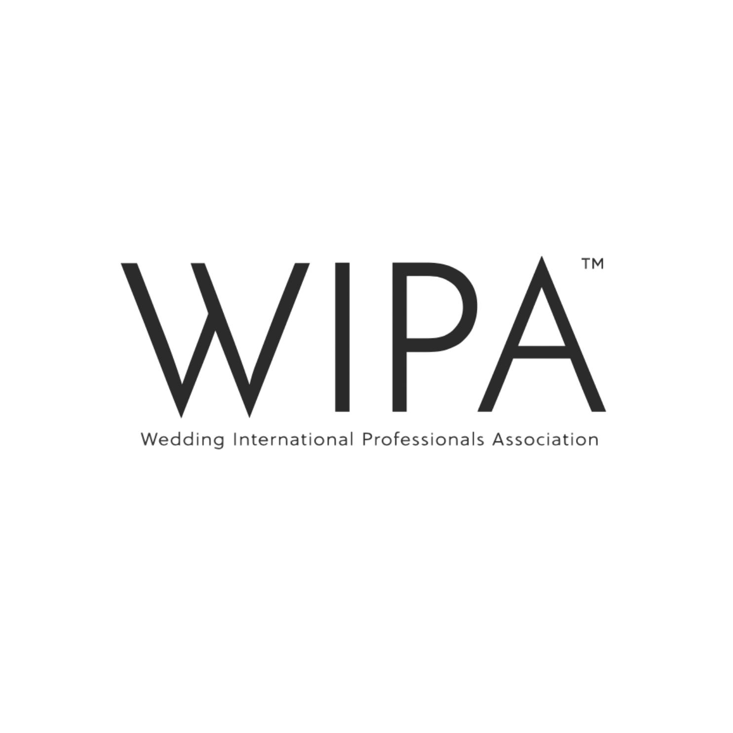 Wedding International Professionals Association (WIPA) logo featuring a stylized gold ring with a small diamond, and black text stating 'WIPA' and 'Wedding International Professionals Association'.