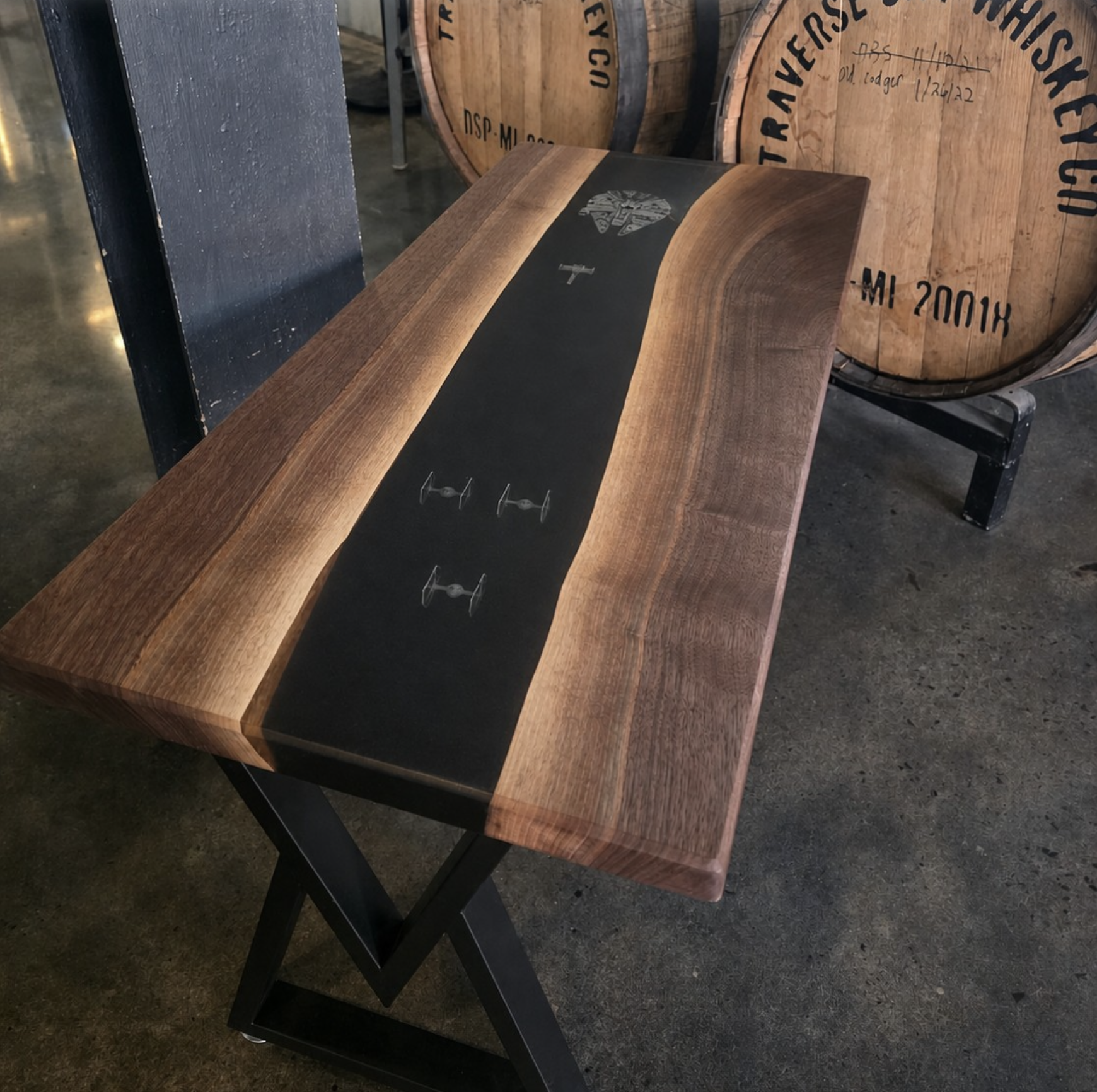 Black Walnut Star Wars Coffee Table