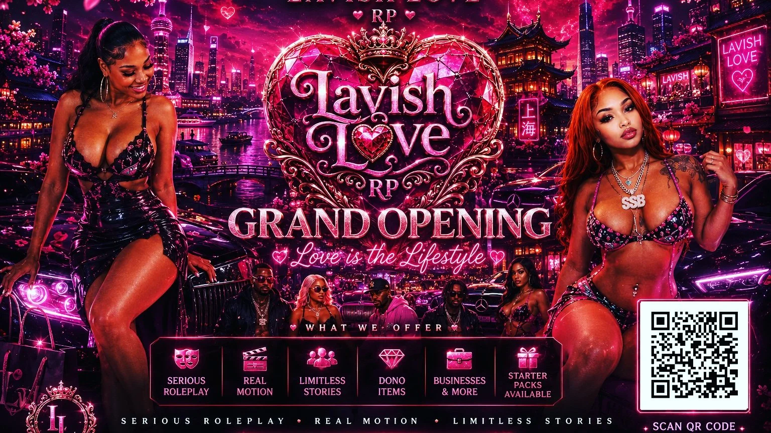 💗 LAVISH LOVE RP IS NOW OPEN 💗

Welcome to a city where love, luxury, power, and real motion all meet. Build your story, create your business, find your people, and live the lifestyle your way.

✨ Serious Roleplay
💎 Starter Packs Available
🏢 Busi