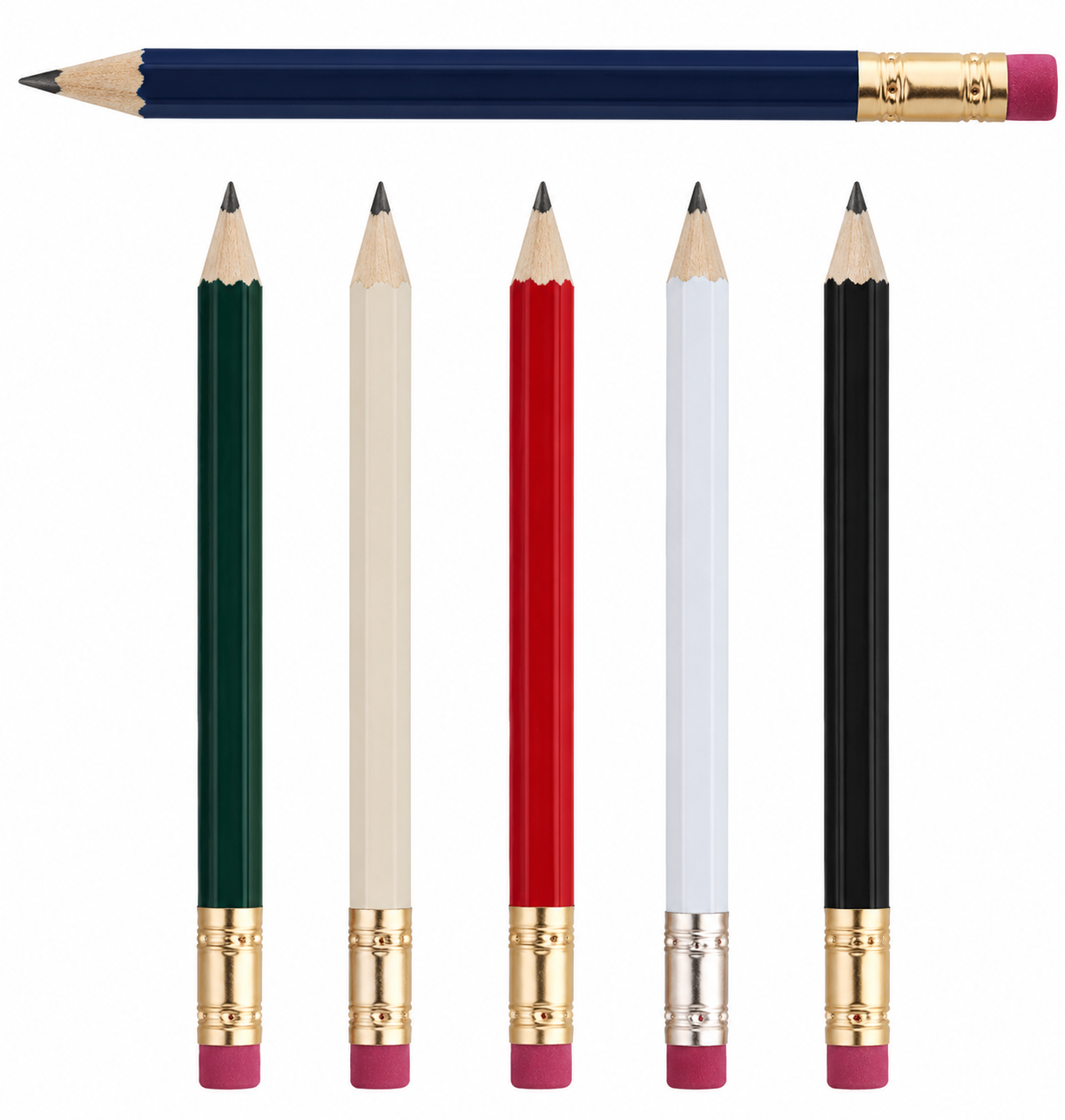 Hex Golf Pencil with Eraser