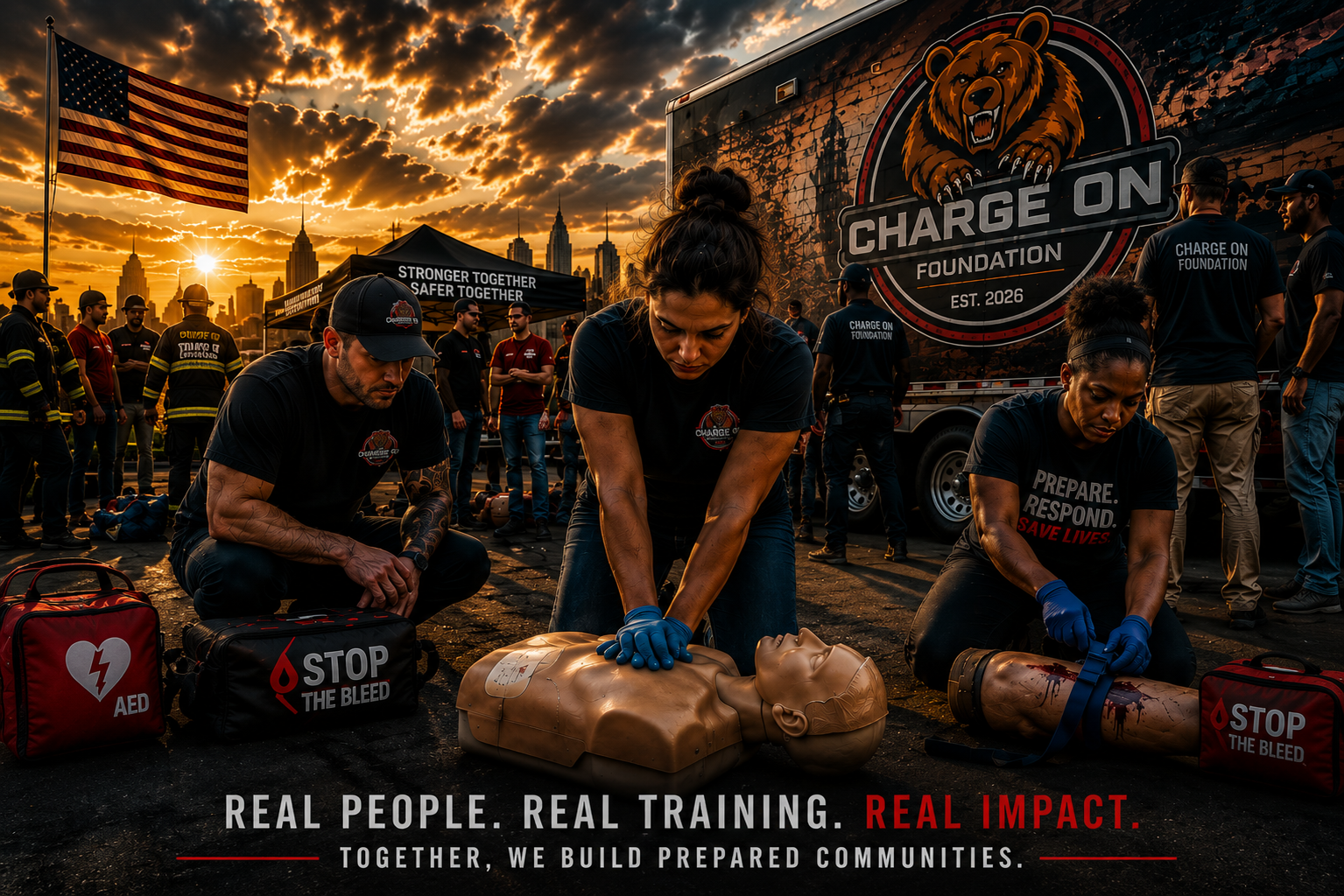 Charge On Foundation community CPR and emergency-preparedness training.