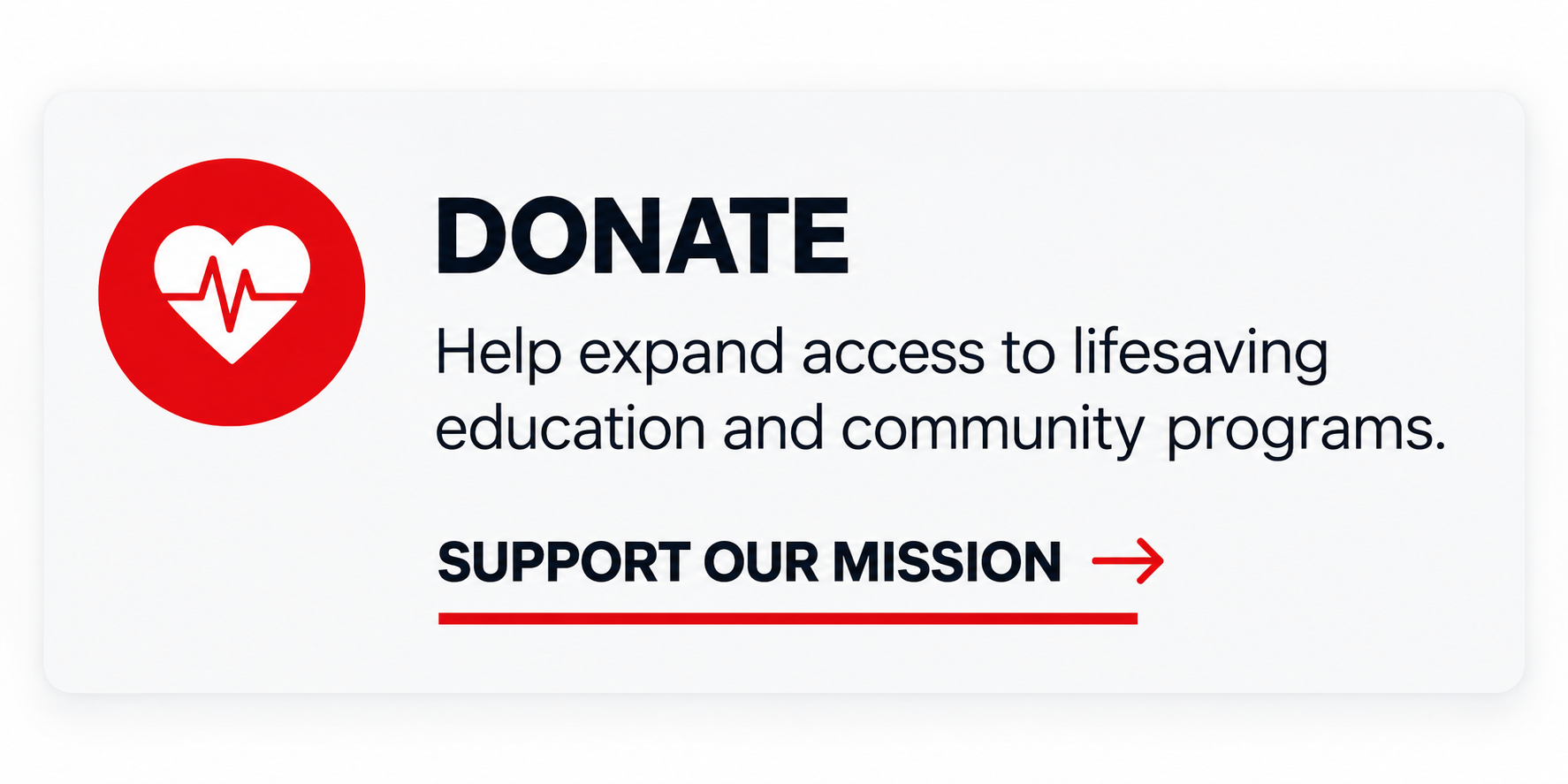 Donate to help expand access to lifesaving education and community-preparedness programs.