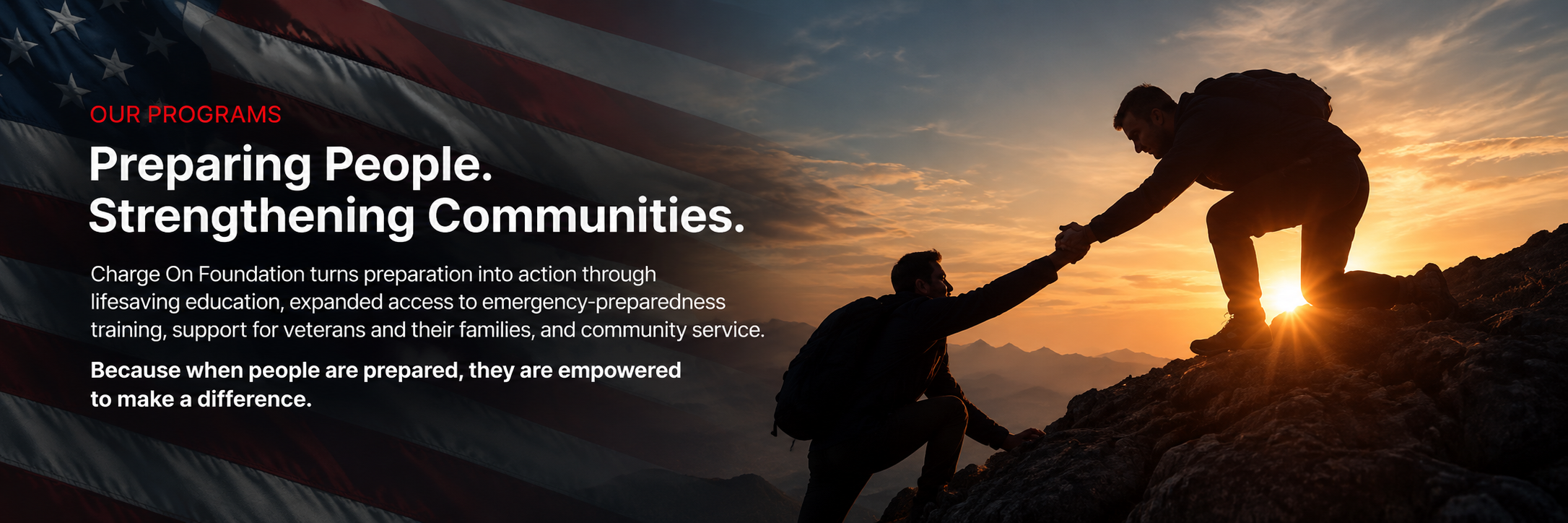 People helping one another, representing stronger communities built through service and support.