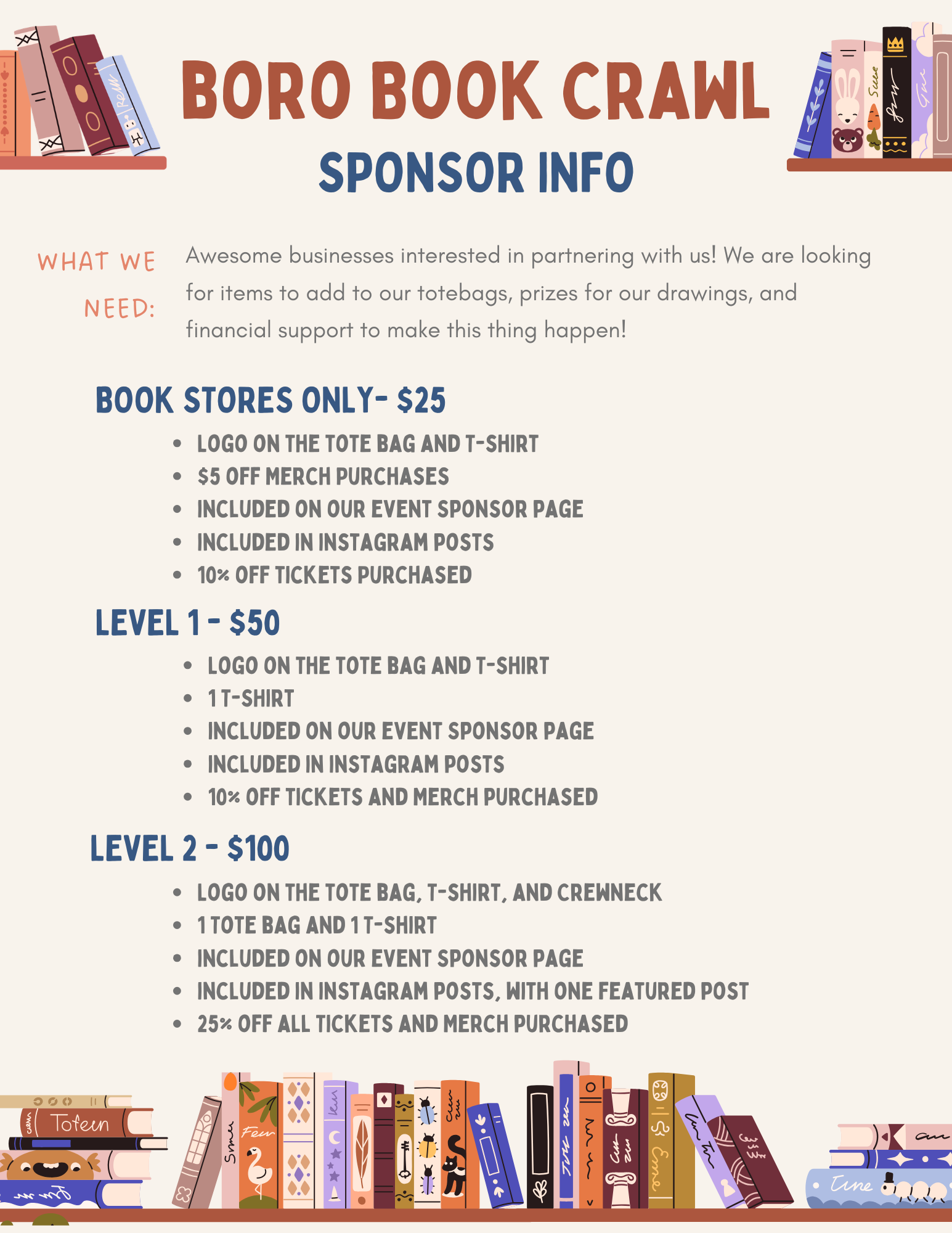 Boro Book Crawl Sponsor