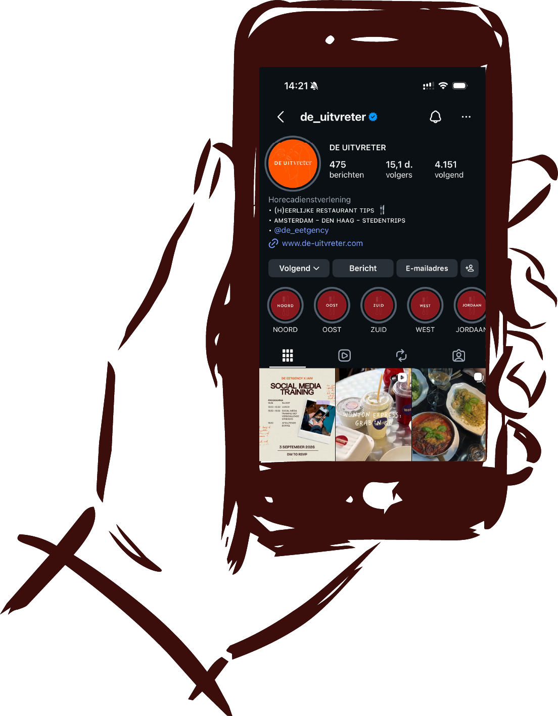 Instagram van De Uitvreter, food influencer en food content creator in Amsterdam en Den Haag, met restauranttips, horeca hotspots en favoriete plekken om te eten.