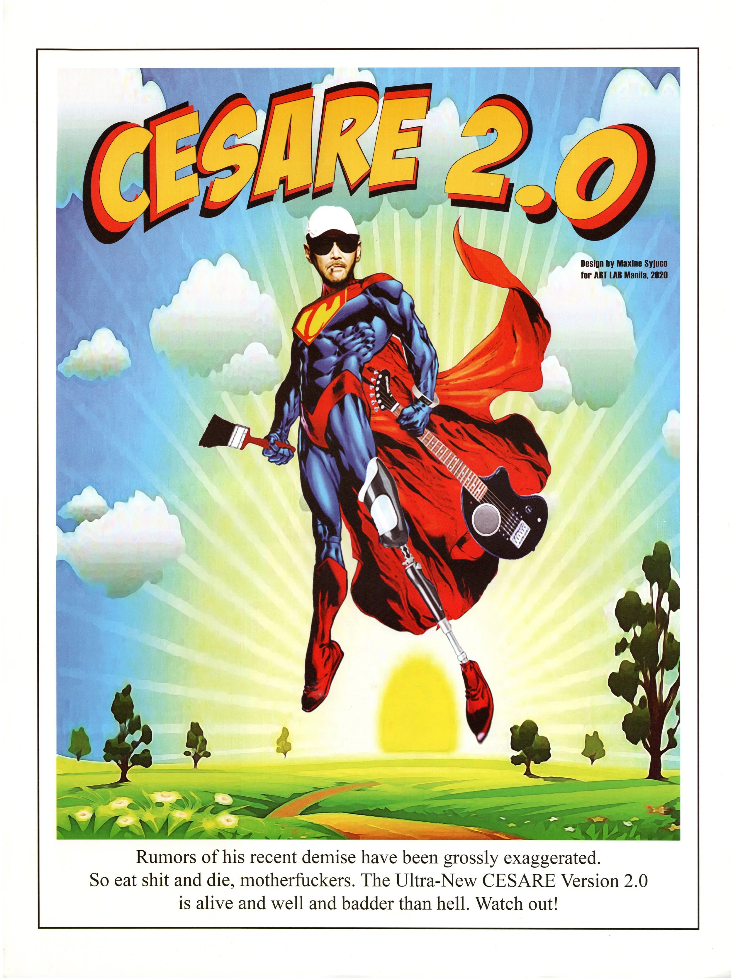 Cesare A.X. Syjuco: "CESARE 2.0 : The Ultra-New CESARE Version 2.0", Art Lab® (2020) - Design by Maxine Syjuco
