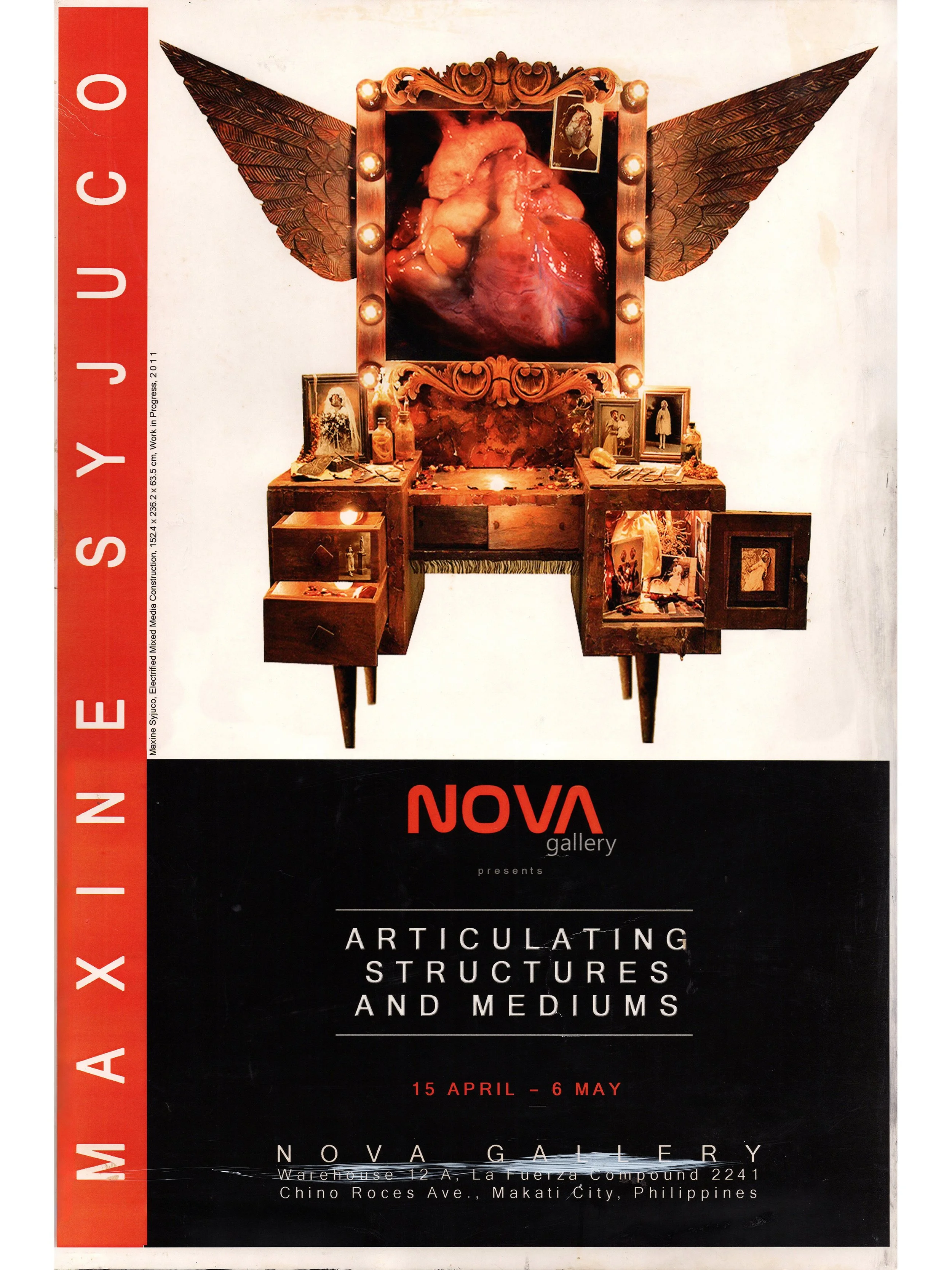 Maxine Syjuco: "Articulating Structures and Mediums", Nova Gallery (2011) - Design by Maxine Syjuco