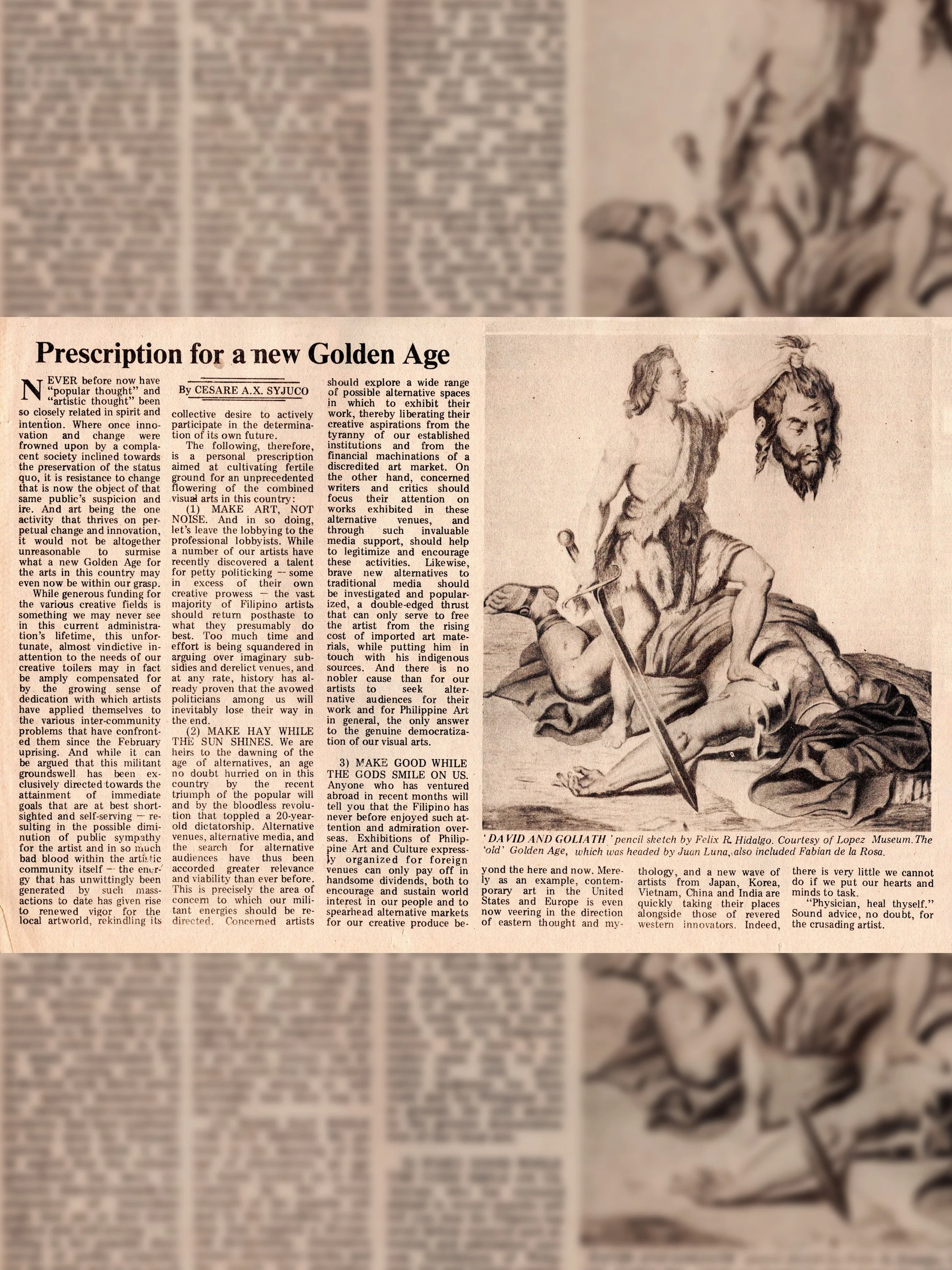 Prescription for a new Golden Age