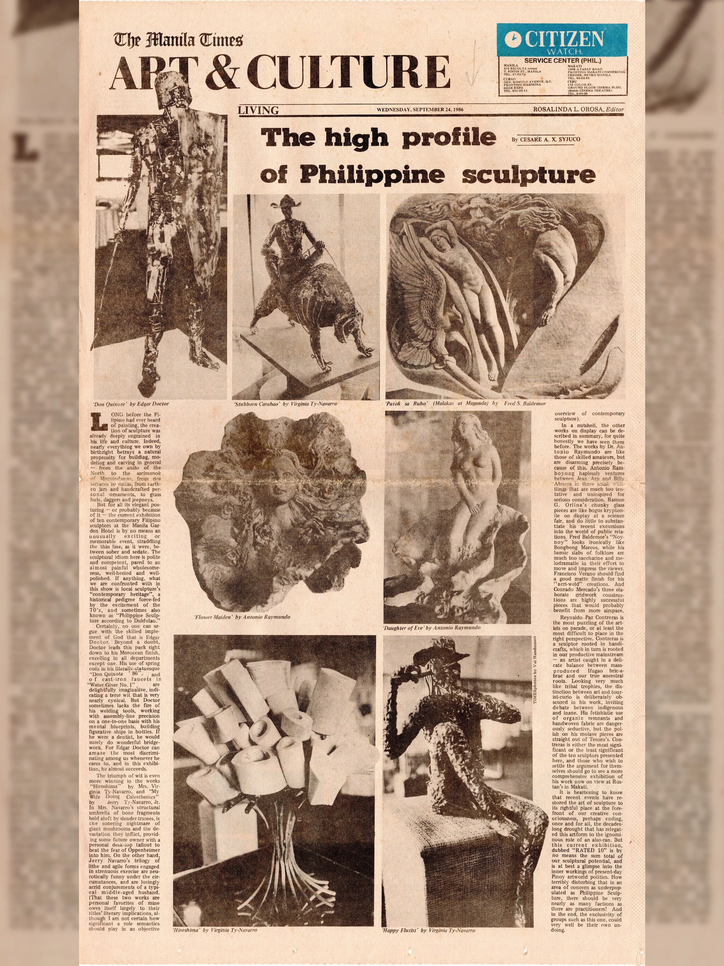 The High Profile of Philippine Sculpture