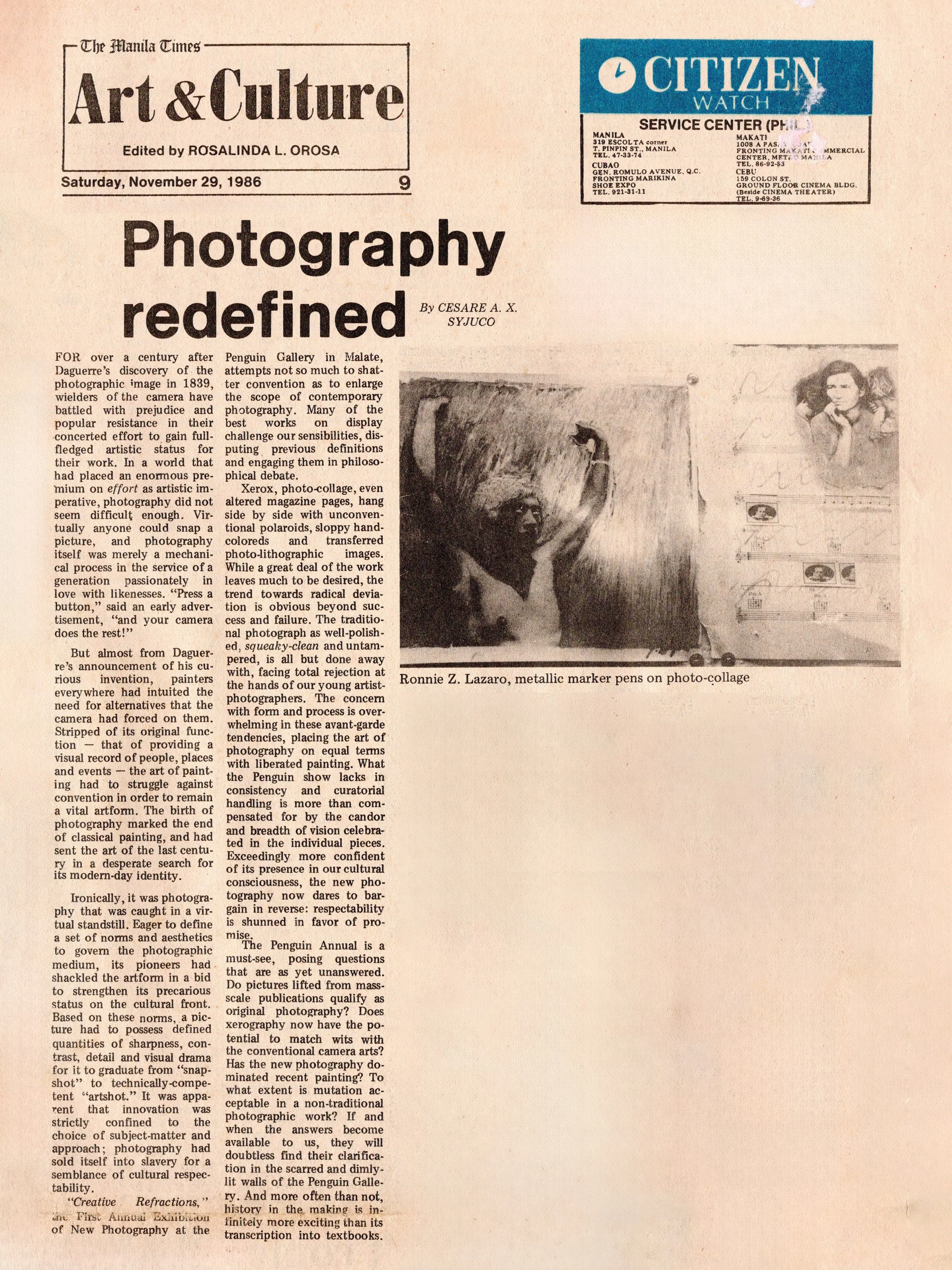 Photography Redefined