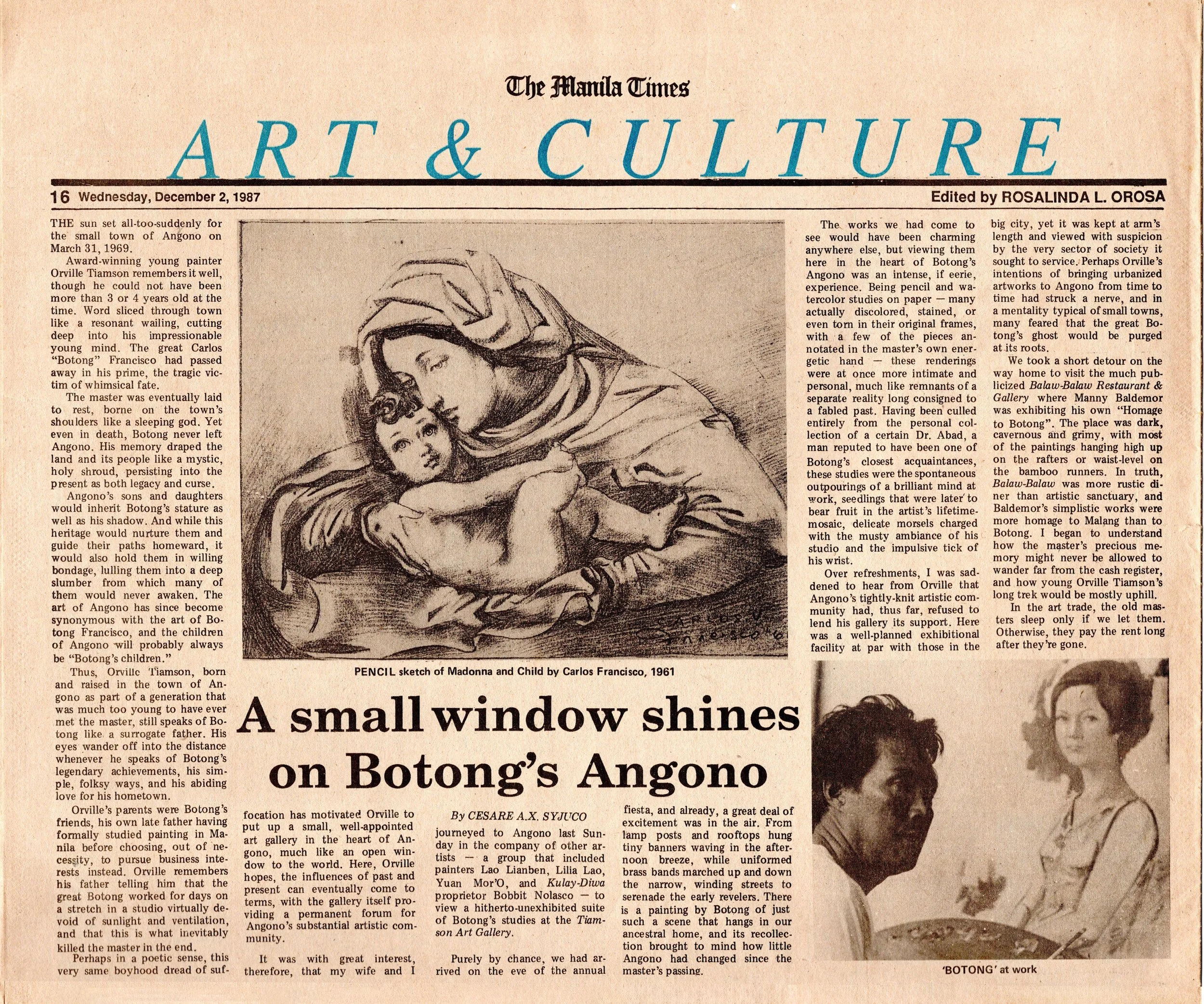 A Small Window Shines on Botong’s Angono