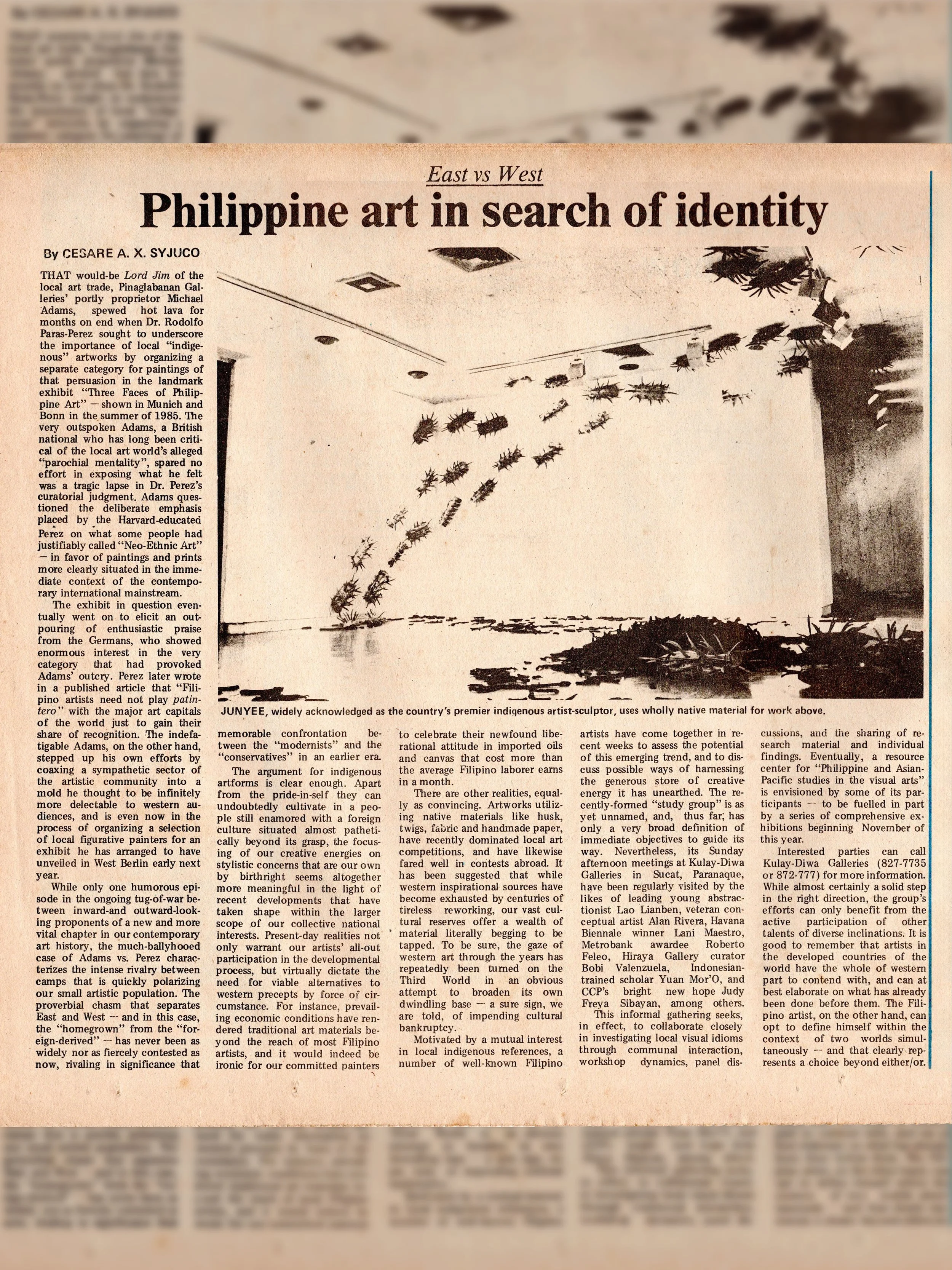 East vs West Philippine Art in search of Identity
