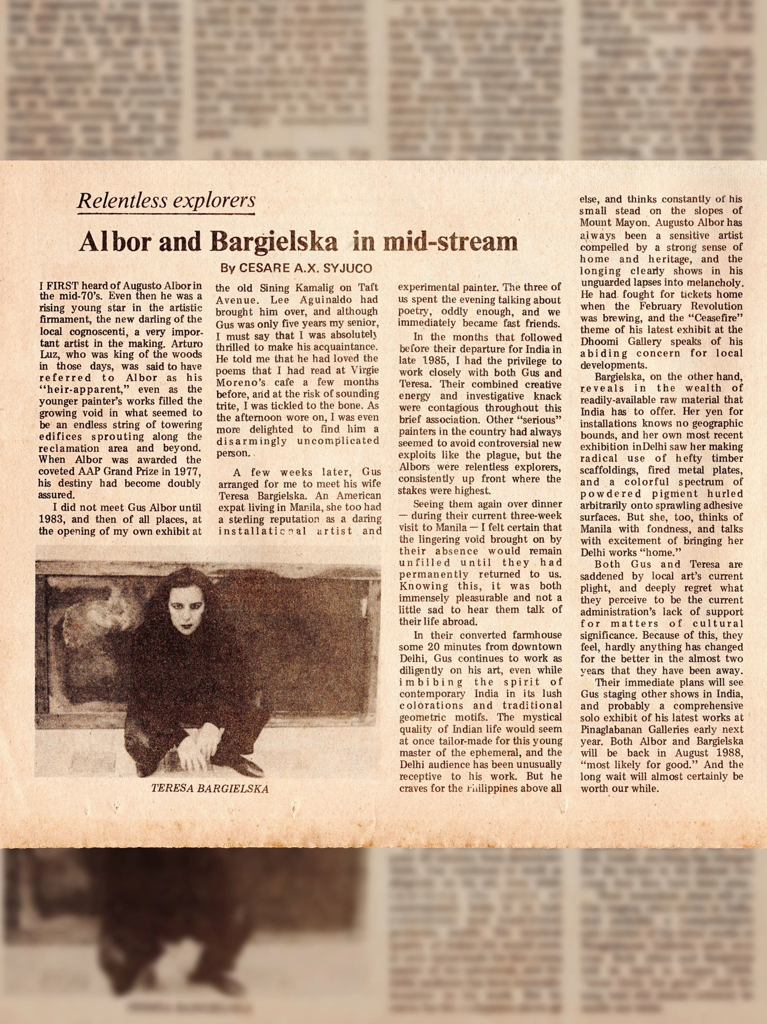 Relentless Explorers Albor and Bargielska in Mid-stream
