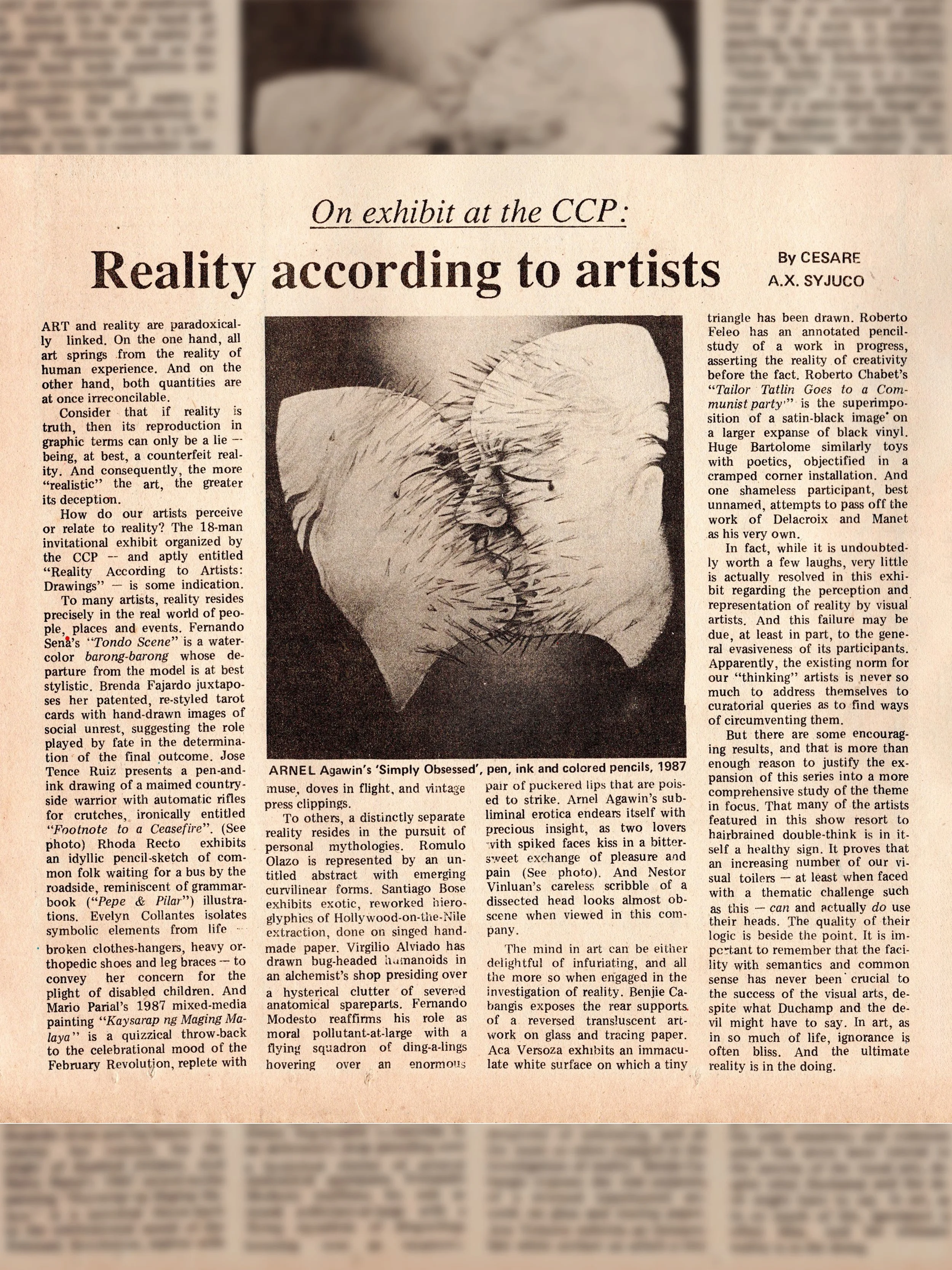 On exhibit at the CCP: Reality According to Artists