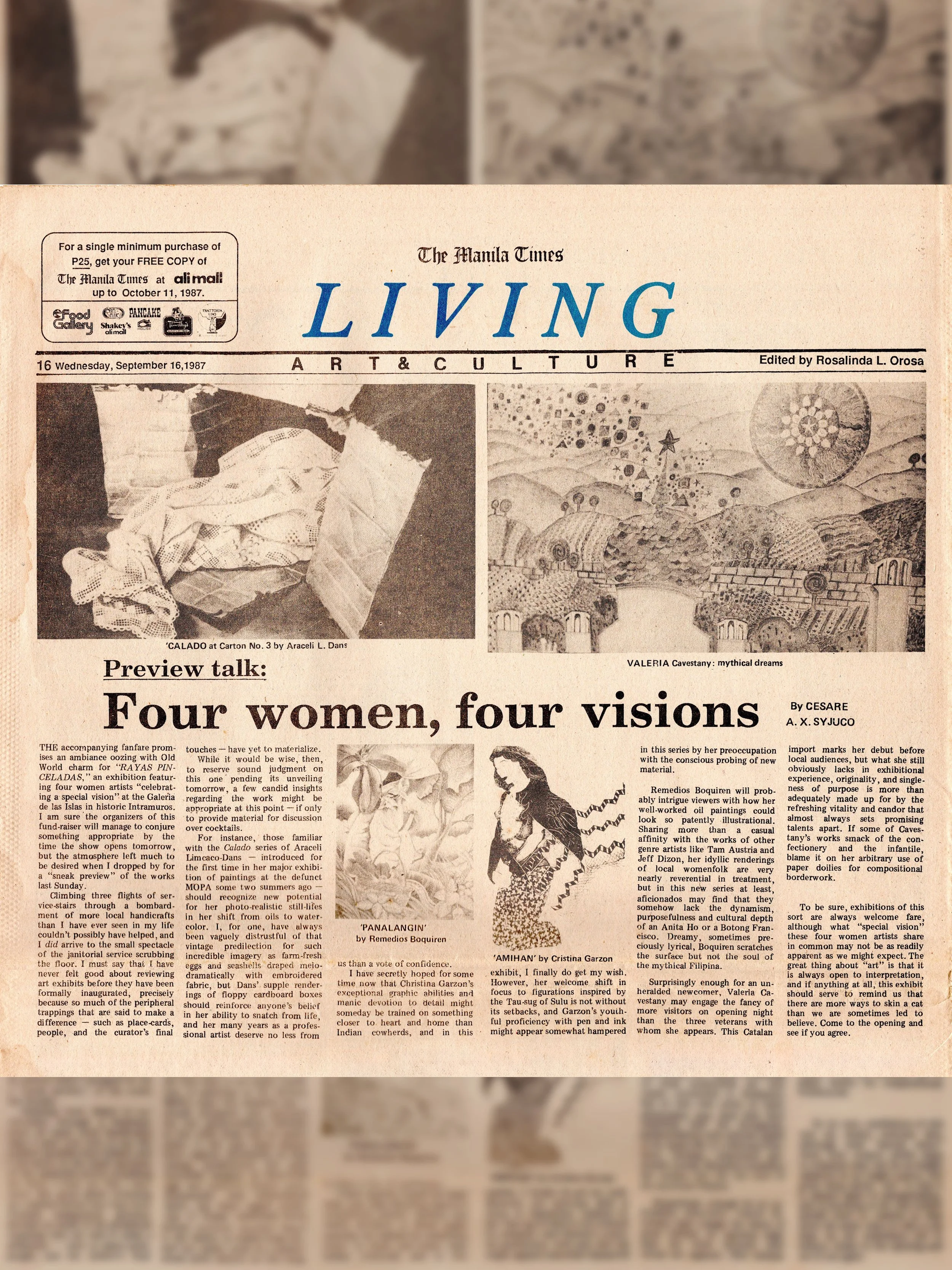 Preview talk: Four Women, Four Visions