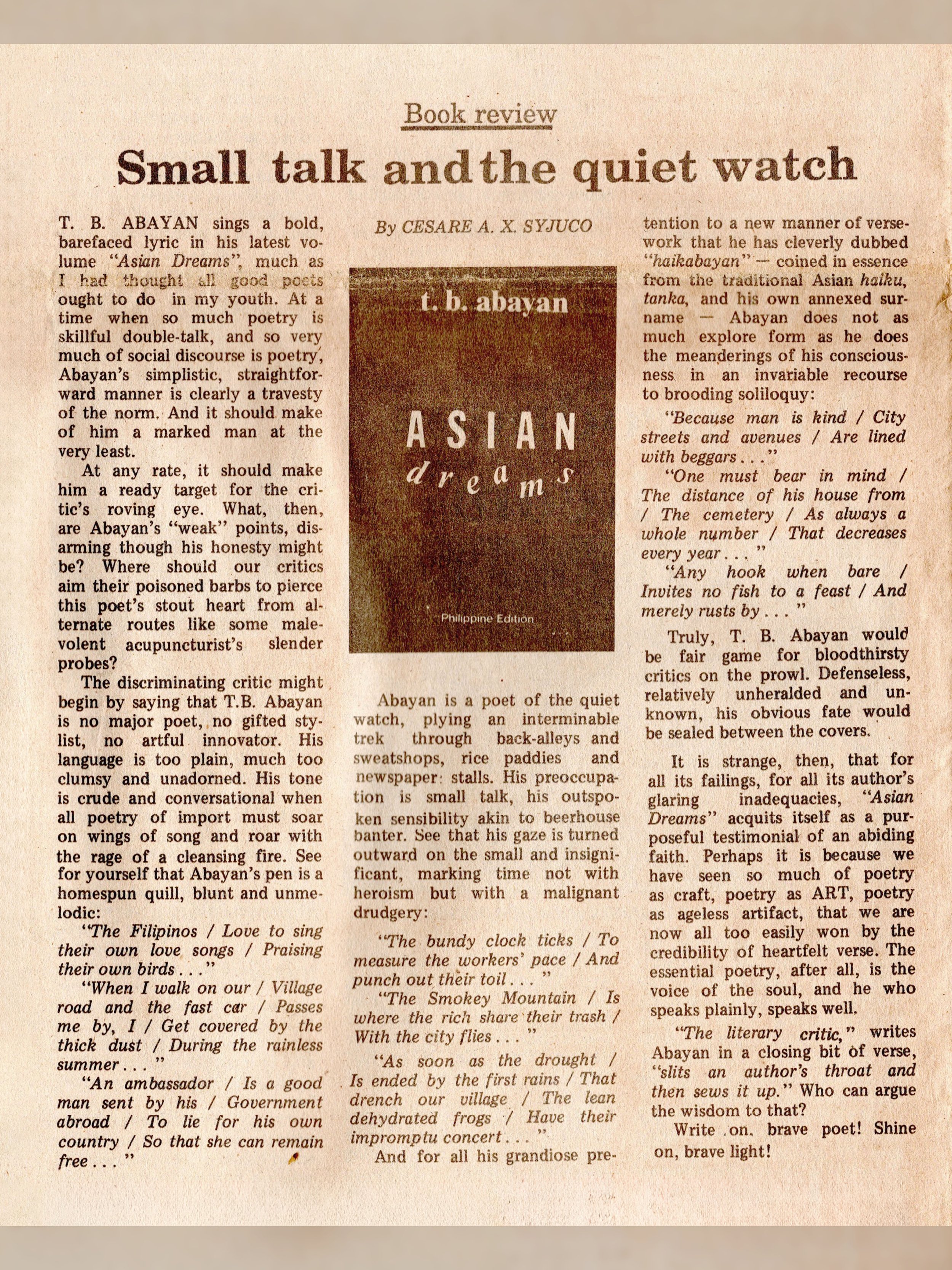 Small Talk And The Quiet Watch