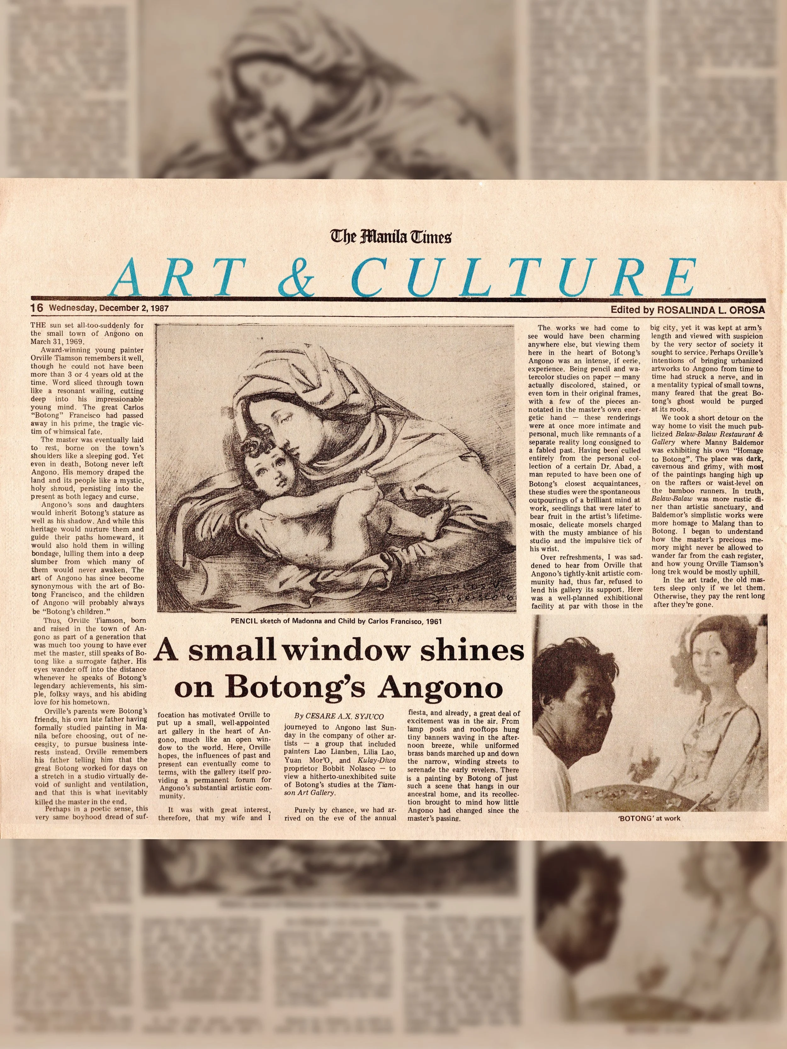 A Small Window Shines on Botong’s Angono