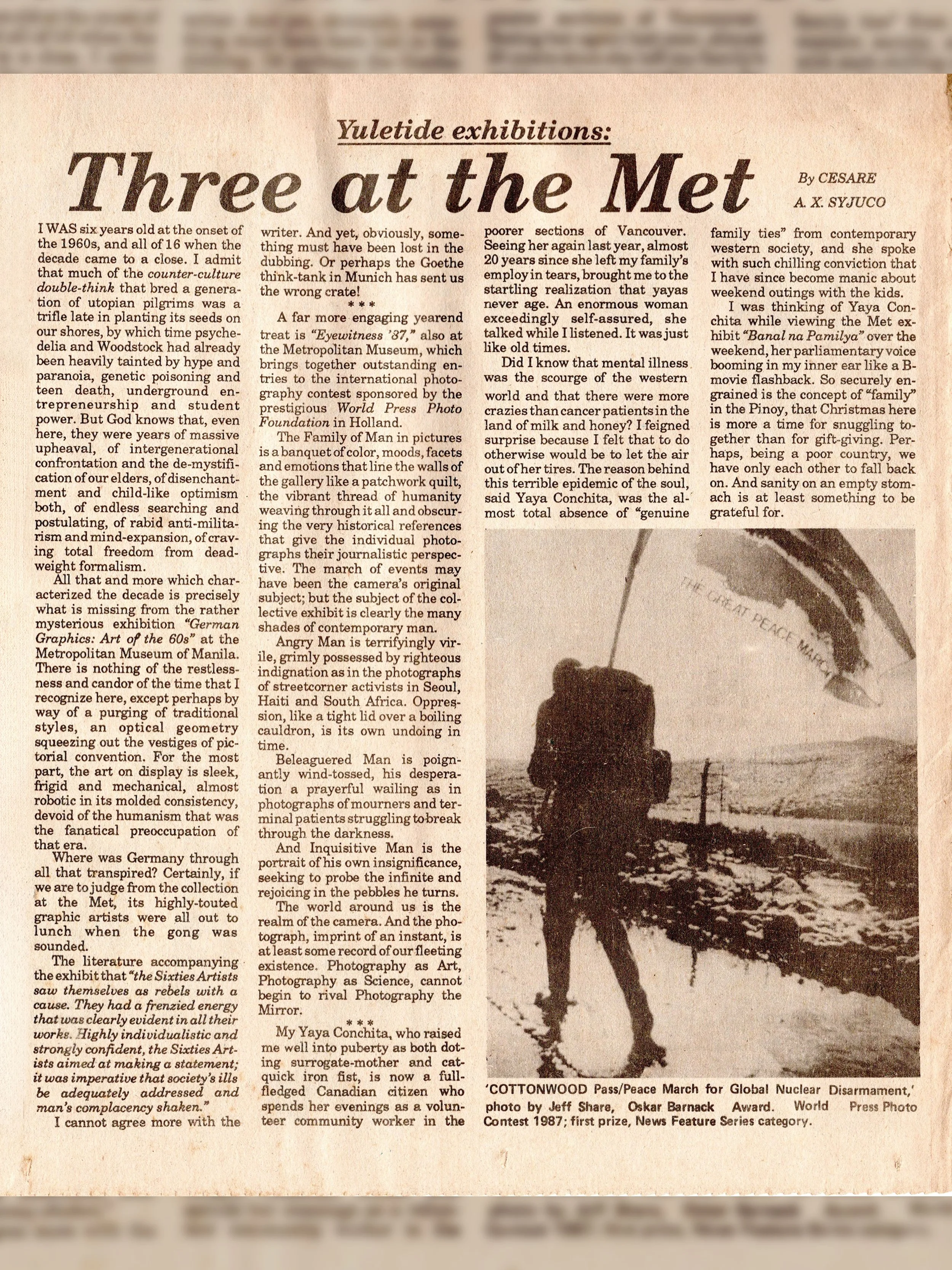 Yuletide exhibitions: Three At The Met
