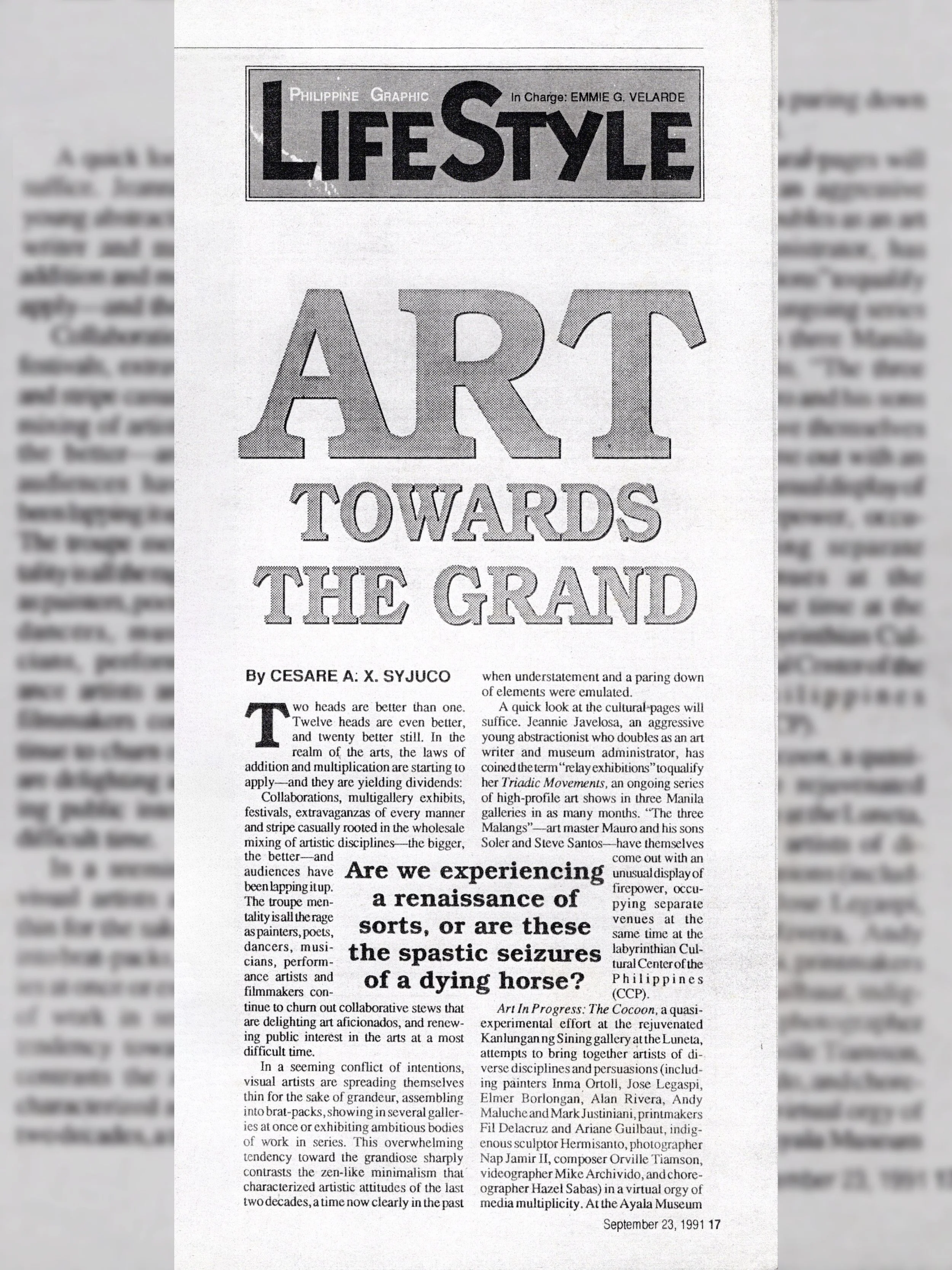 Art Towards The Grand
