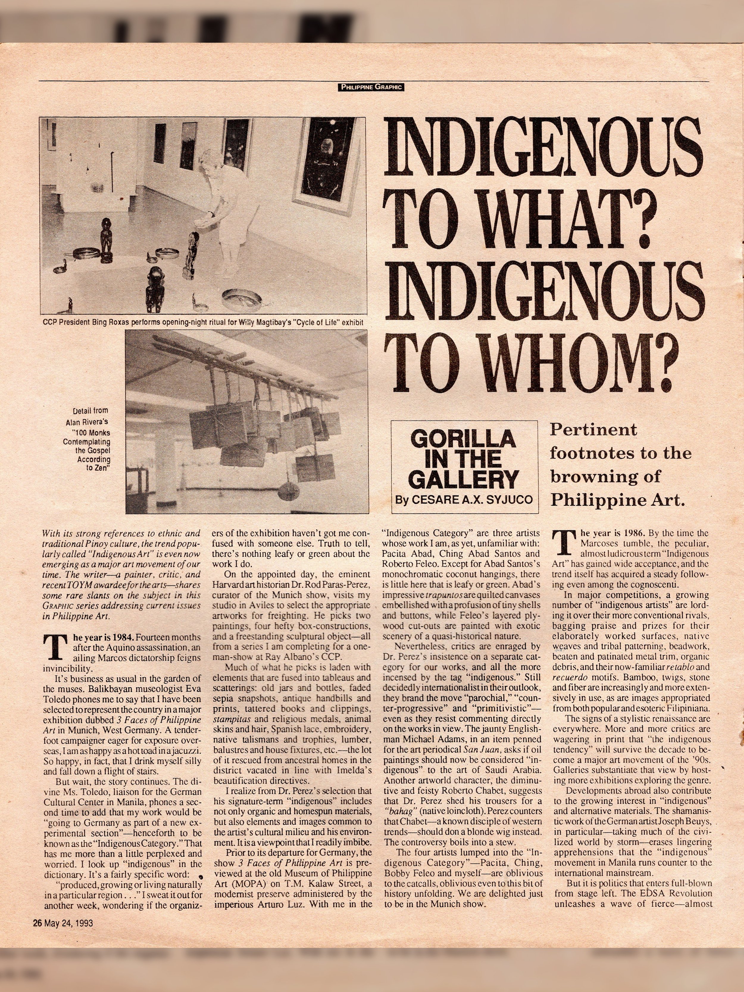 Indigenous To What? Indigenous To Whom?