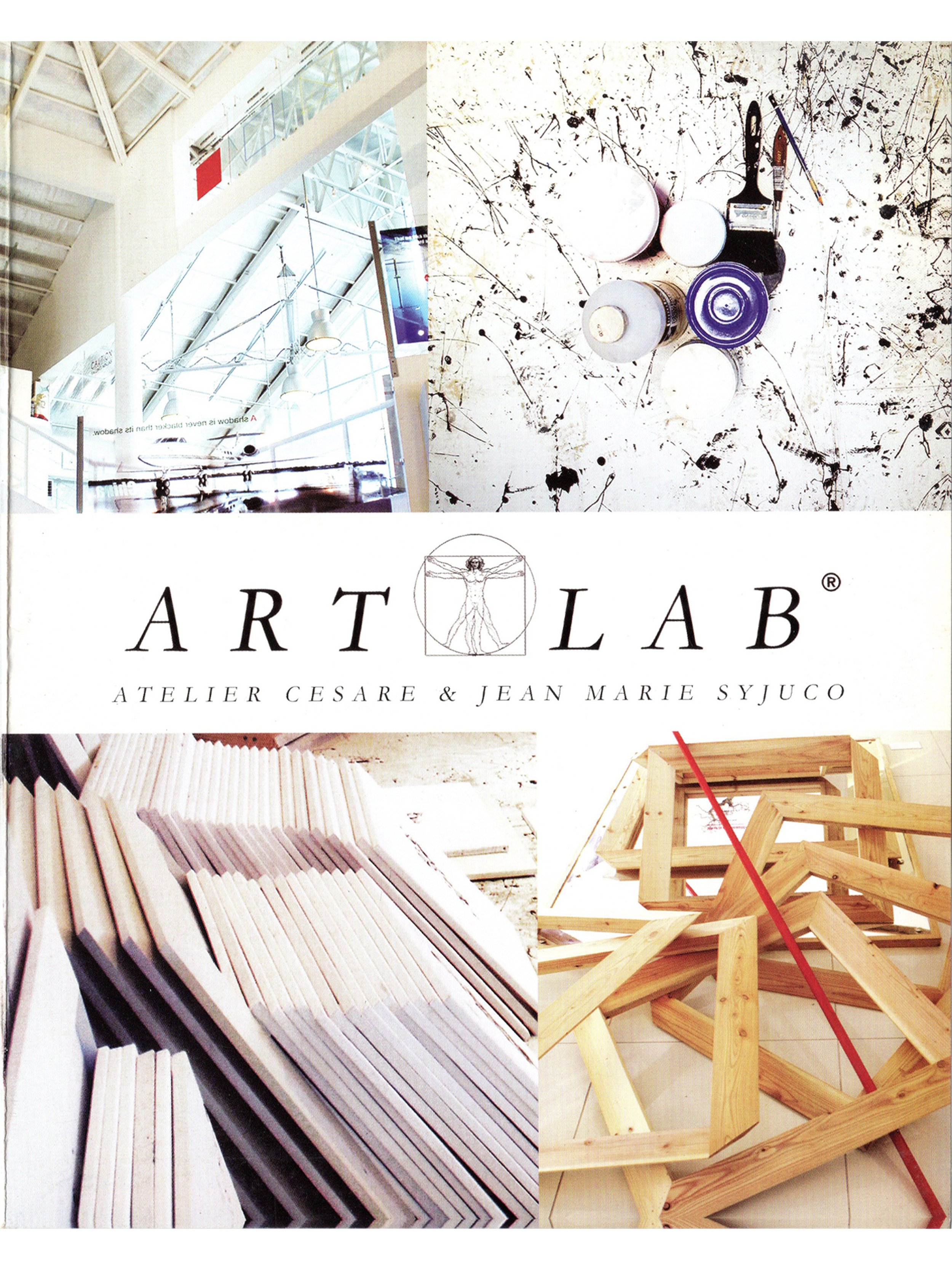 Cesare A.X. Syjuco • Jean Marie Syjuco • Michelline Syjuco • Beatrix Syjuco • Maxine Syjuco • Julian Syjuco: "Art Lab: Atelier Cesare and Jean Marie Syjuco - Catalog Cover (page 1)", Art Lab® (2018) - Photography + Design by Maxine Syjuco