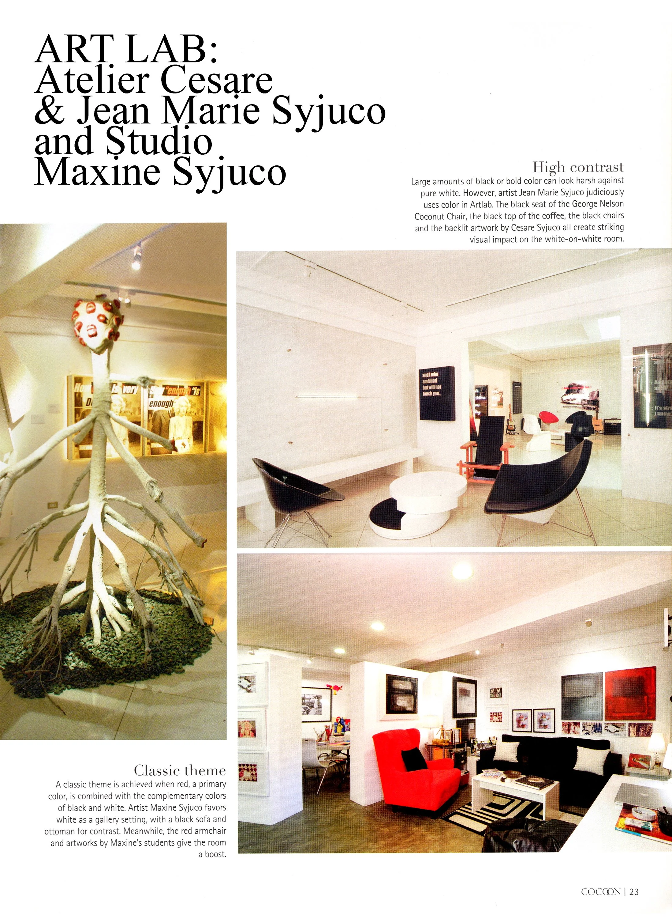 Magazine cover of Town and Country featuring the Syjuco Sisters - Maxine Syjuco, Beatrix Syjuco, Michelline Syjuco - Art Lab The Syjuco Museum