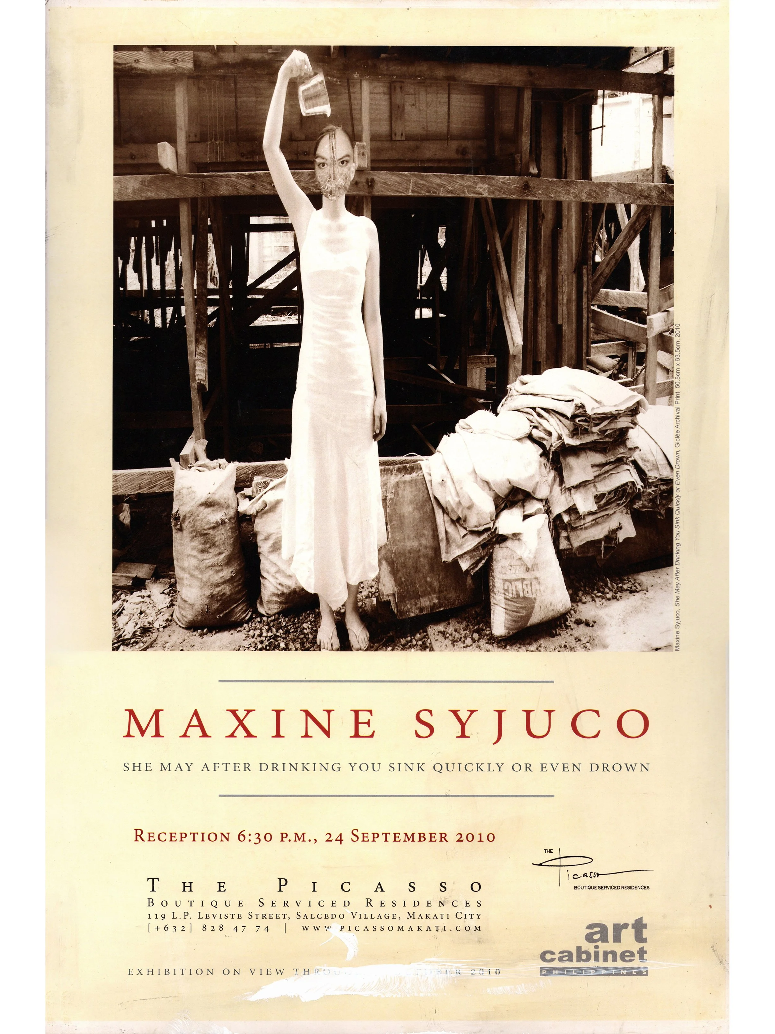 Maxine Syjuco: "She May After Drinking You Sink or Even Crown", The Picasso (2010) - Design by Maxine Syjuco