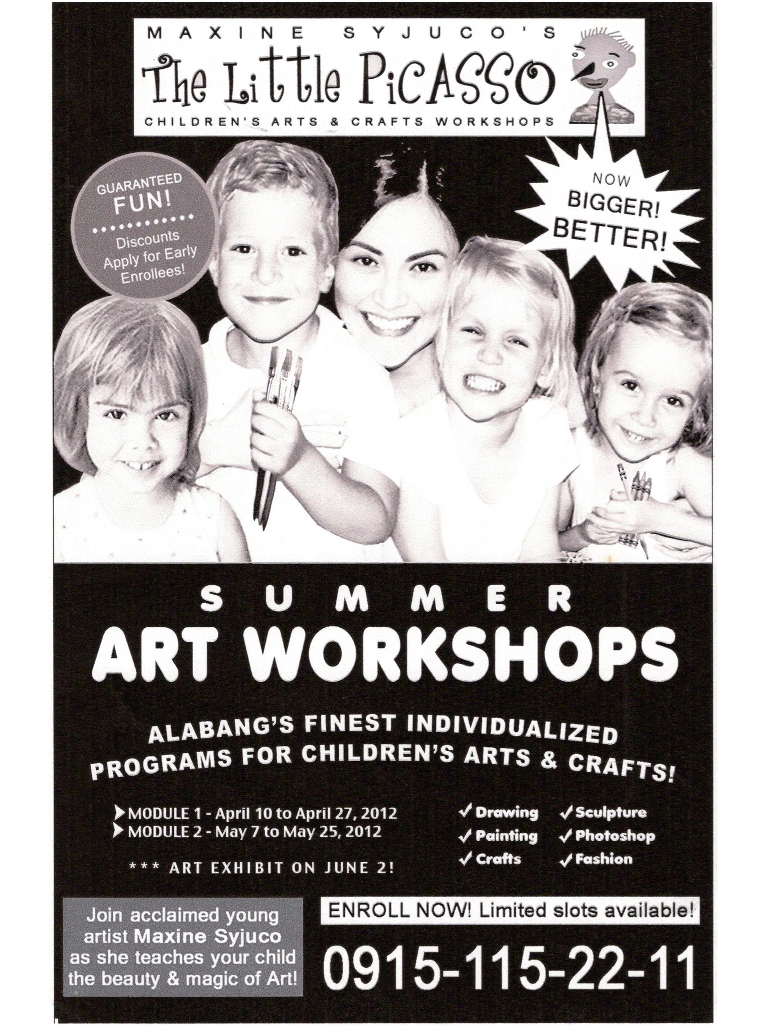 Maxine Syjuco: "The Little Picasso: Summer Art Workshop, Art Lab® (2012) - Design by Maxine Syjuco