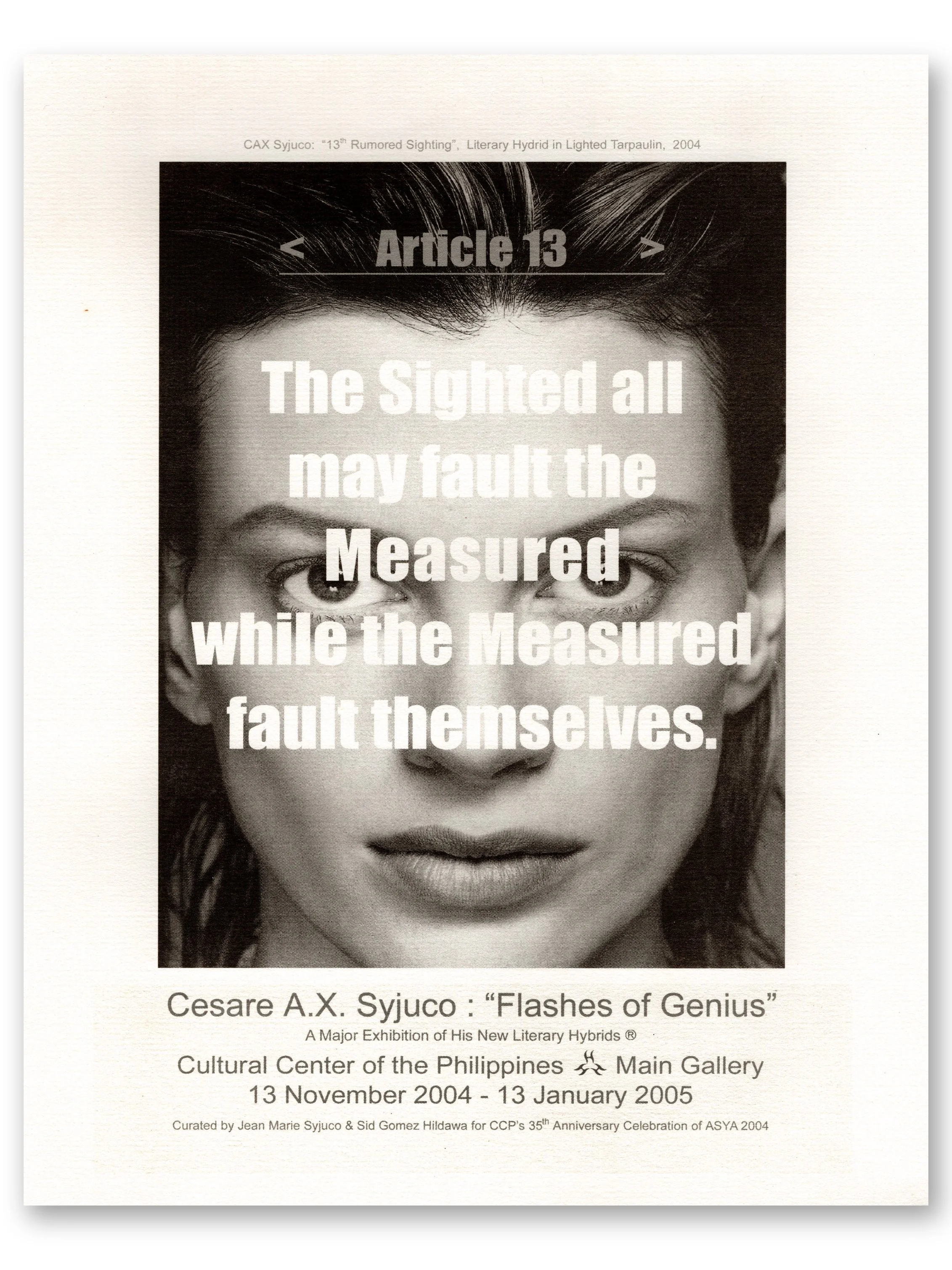 Cesare A.X. Syjuco - Flashes of Genius - Literary Hybrids - CCP