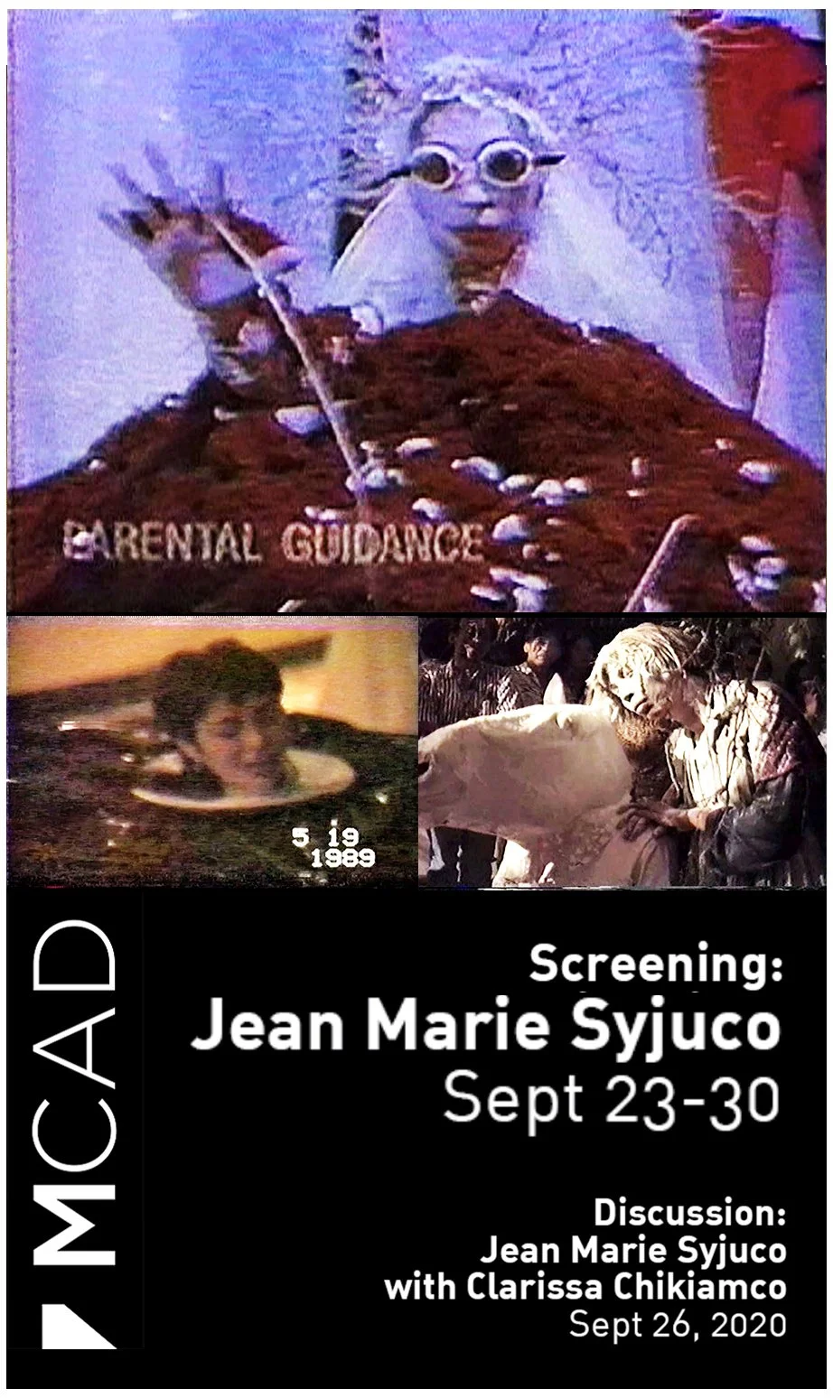 Filipina performance artist Jean Marie Syjuco featured in the museum of contemporary art and design (mcad) event for performance art. Conducted by Lisa Chikiamco.