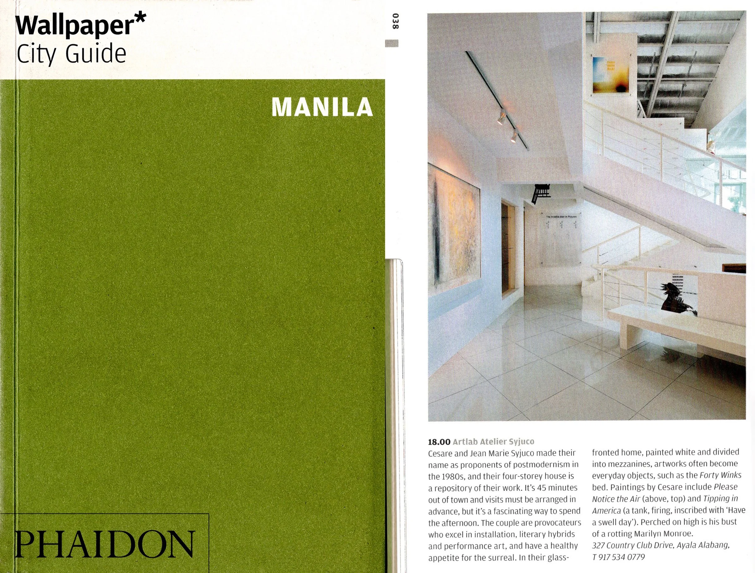 Wallpaper City Guide magazine features Art Lab: The Syjuco Museum with art by Cesare Syjuco, Jean Marie Syjuco, Maxine Syjuco and the Syjuco family in the Manila Philippines issue