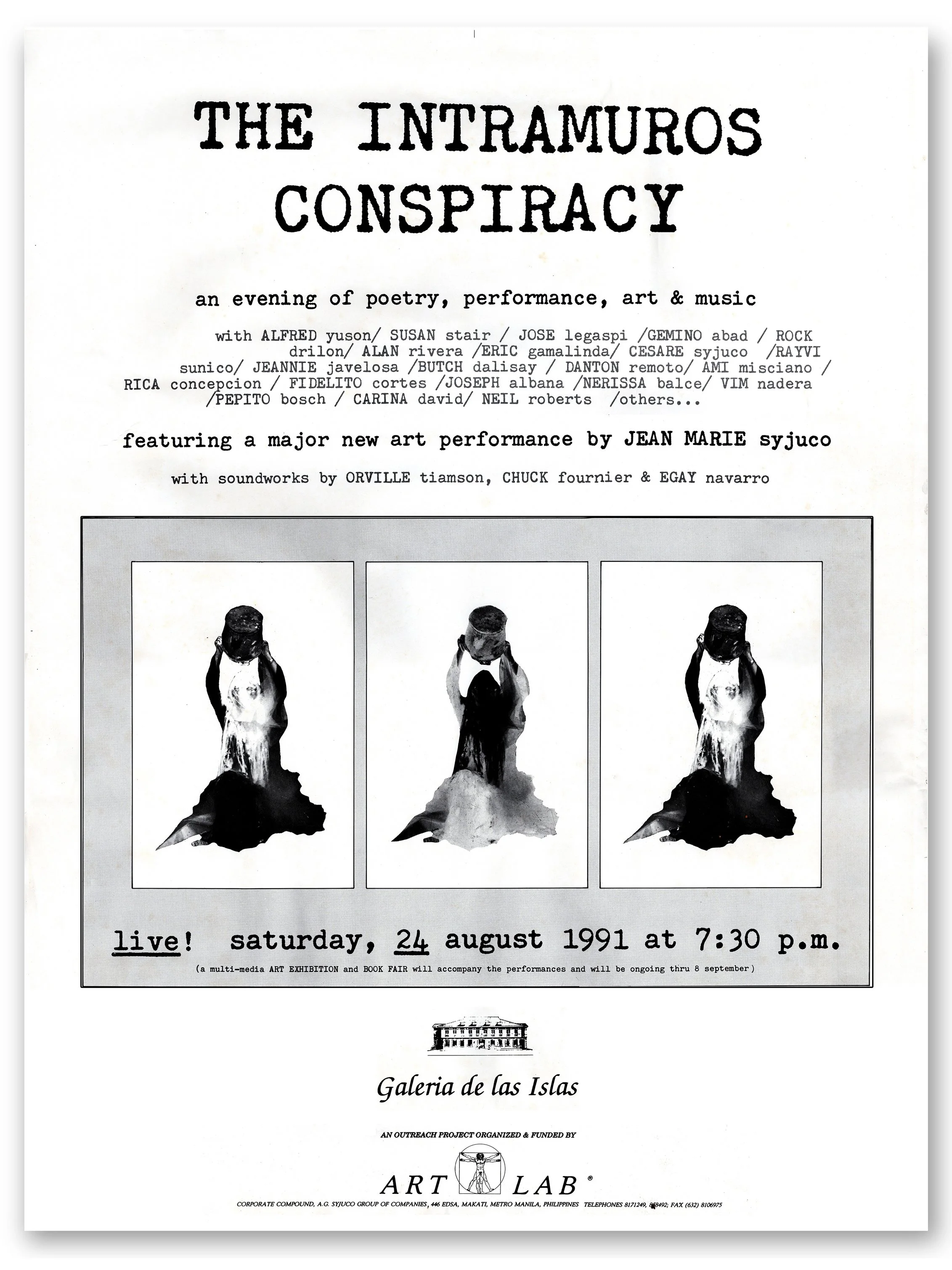 Jean Marie Syjuco and Cesare Syjuco - The Intramuros Conspiracy - ALFRED yuson, SUSAN stair, JOSE legaspi, GEMINO abad, ROCK drilon, ALAN rivera, ERIC gamalinda, Rayvi sunico, JEANNIE javelosa, BUTCH dalisay, DANTON remoto, AMI misciano, etc